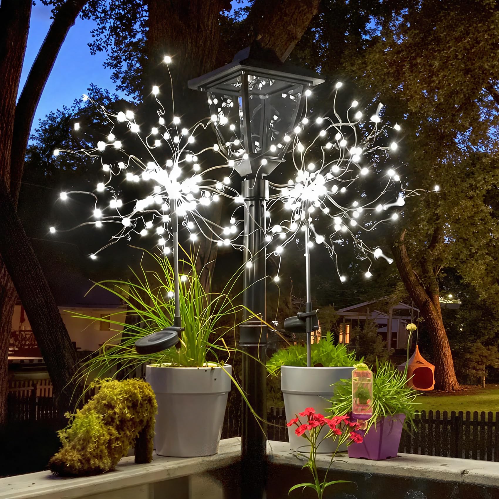 Anordsem Solar Lights Outdoor - 120 LED Waterproof Copper Wire, 2 Pack, White, Model YHD00001