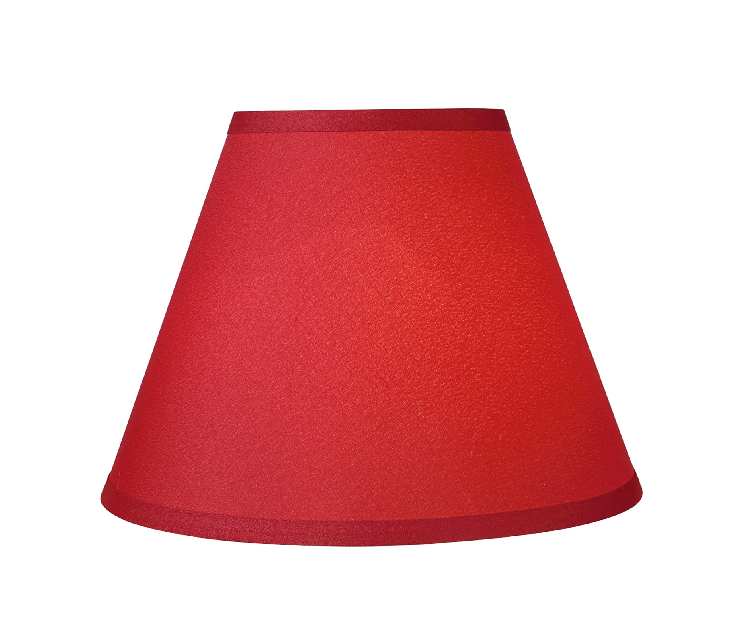 Aspen Creative 32632A Transitional Empire Shape Spider Construction Lamp Shade, Blood Red, 6" Top X 12" Bottom X 9" Slant Height