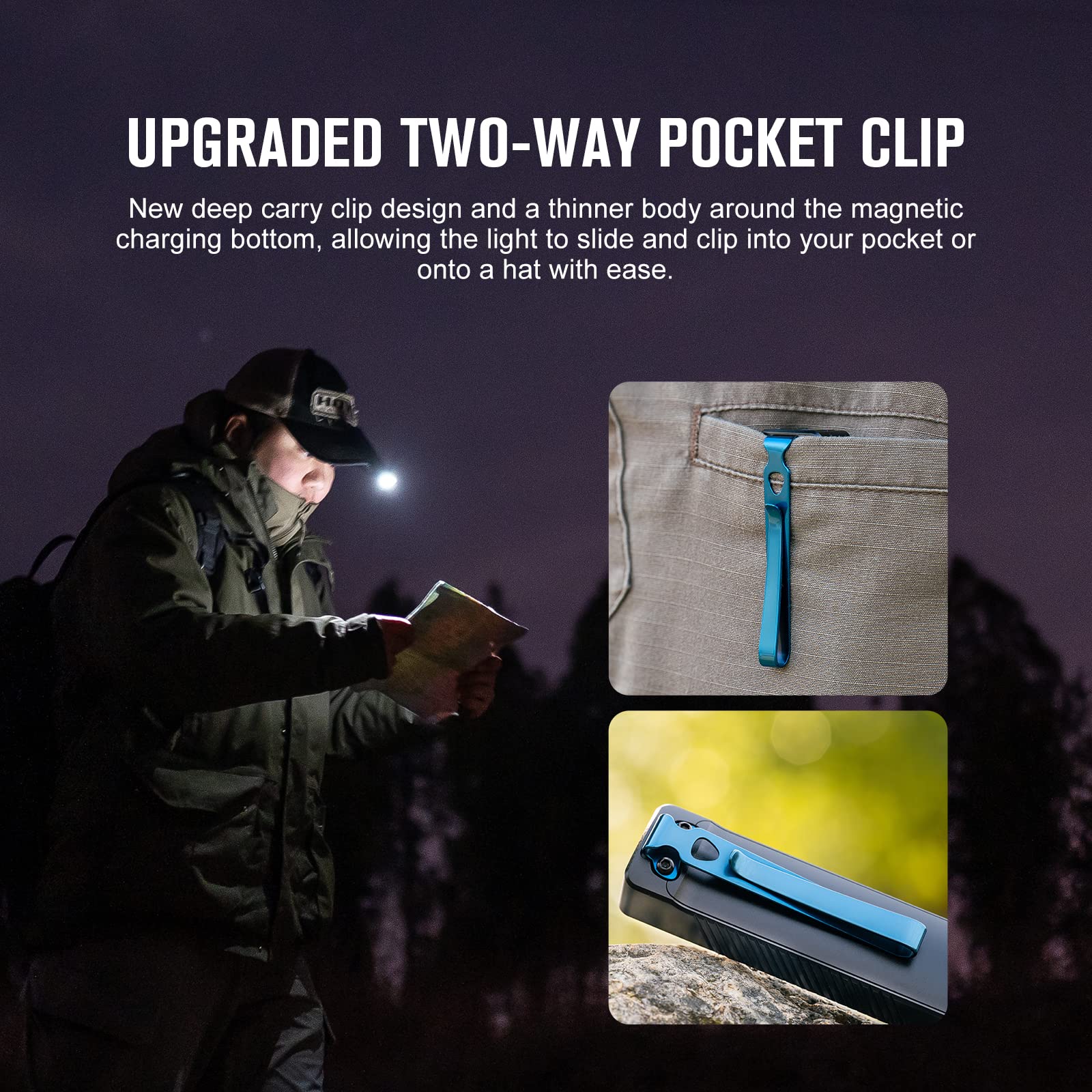 OLIGHT Arkfeld UV Rechargeable EDC Flashlight, 1000 Lumens, 365nm Blacklight, OD Green, Model O-AKUV-ODGCW#US-FBA