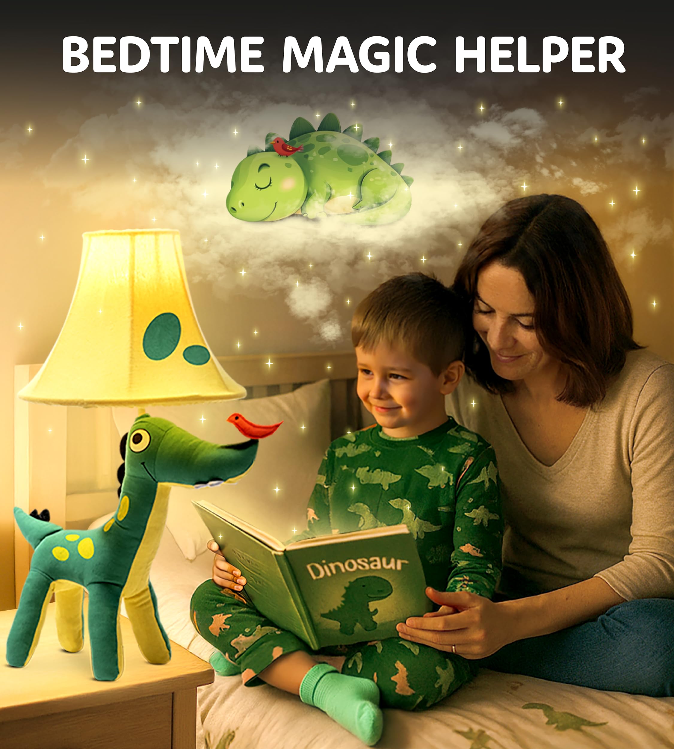 Dinosaur Kids Lamp For Boys Bedroom - 20  Boys Lamp For Kids Room - Cute Christmas Gifts  Birthday Gifts For All Ages: Toddler Girls  Children  Grandkids 3 4 5 And Up Years Old  Sister  Brother