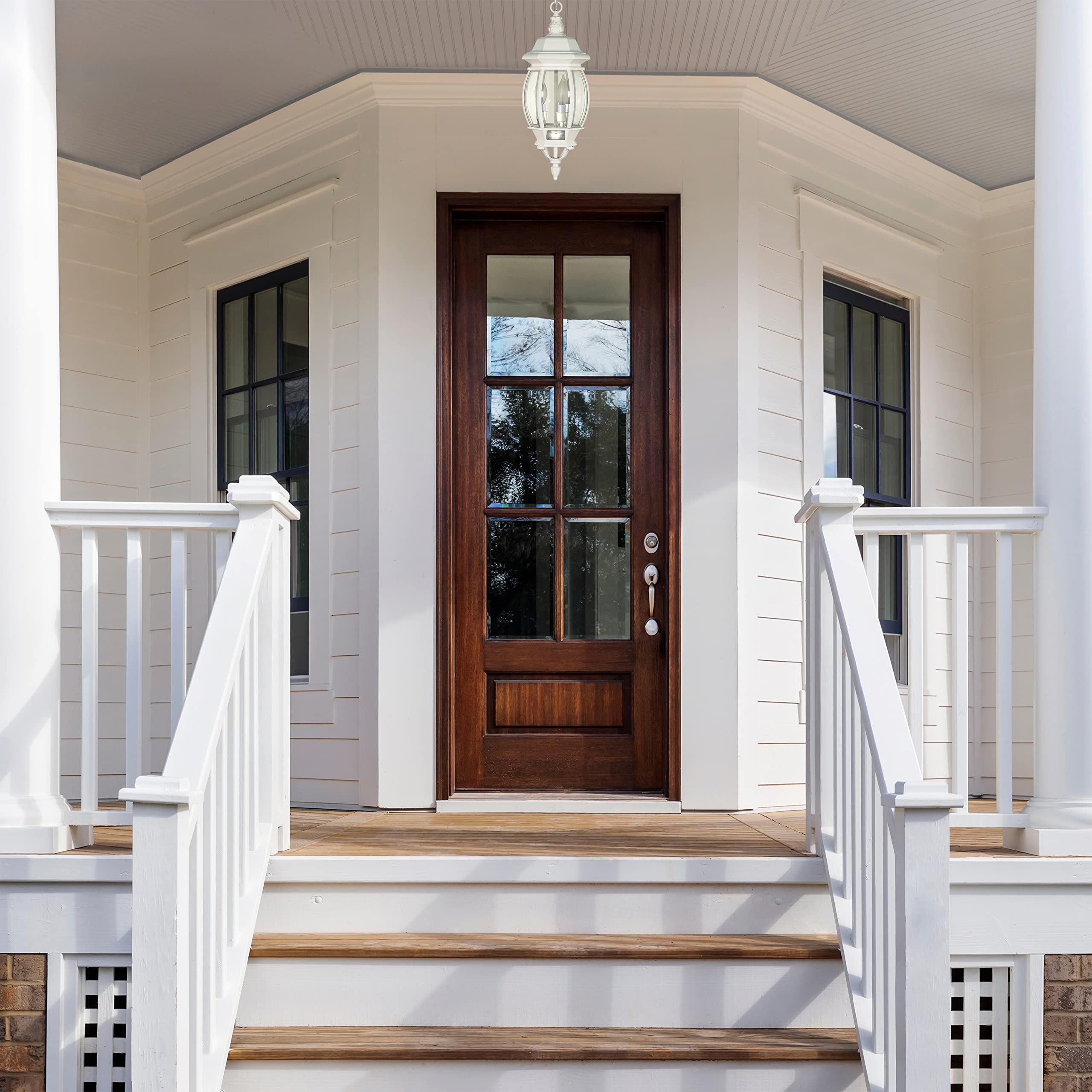 Nuvo 60/894 Three Light Hanging Lantern, White