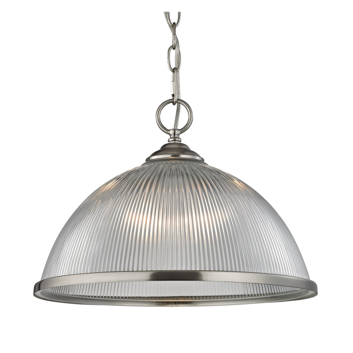 Elk Home Cornerstone Lighting 7691Pl/20 One Light Pendant, Brushed Nickel Metal Fixture