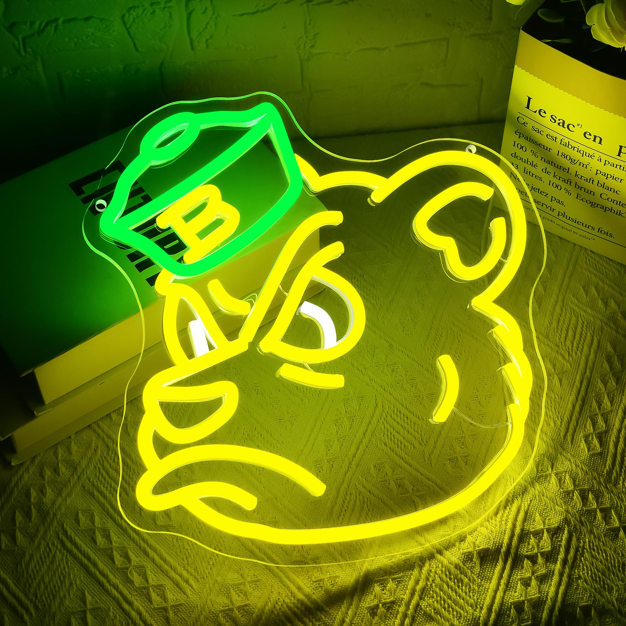 University Neon Sign For Wall Decor Dimmable University Bears Led Neon Light College Sports Signs For Man Cave Dorm Party Wall Decor Graduation Gifts For Students Teens Size 12.2 * 11.8Inch(Fmcp137)