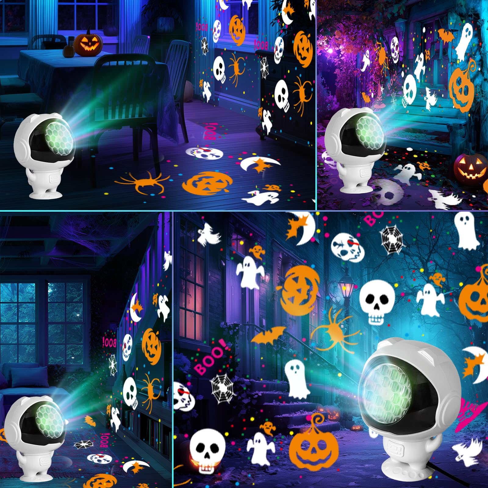 Halloween Projector Lights Outdoor/Indoor  Led Lights Projector For Halloween Decorations  Holiday Projector For Halloween Party 2025 Upgrade Halloween Indoor For Home Halloween Gift