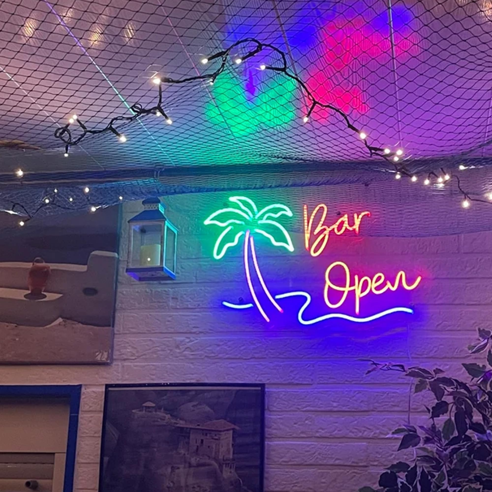 HEMOER Custom Neon Sign - Handmade LED Wall Decor, 2 Line, Acrylic, Cool White, Warm White, Pink, Purple, Ice Blue