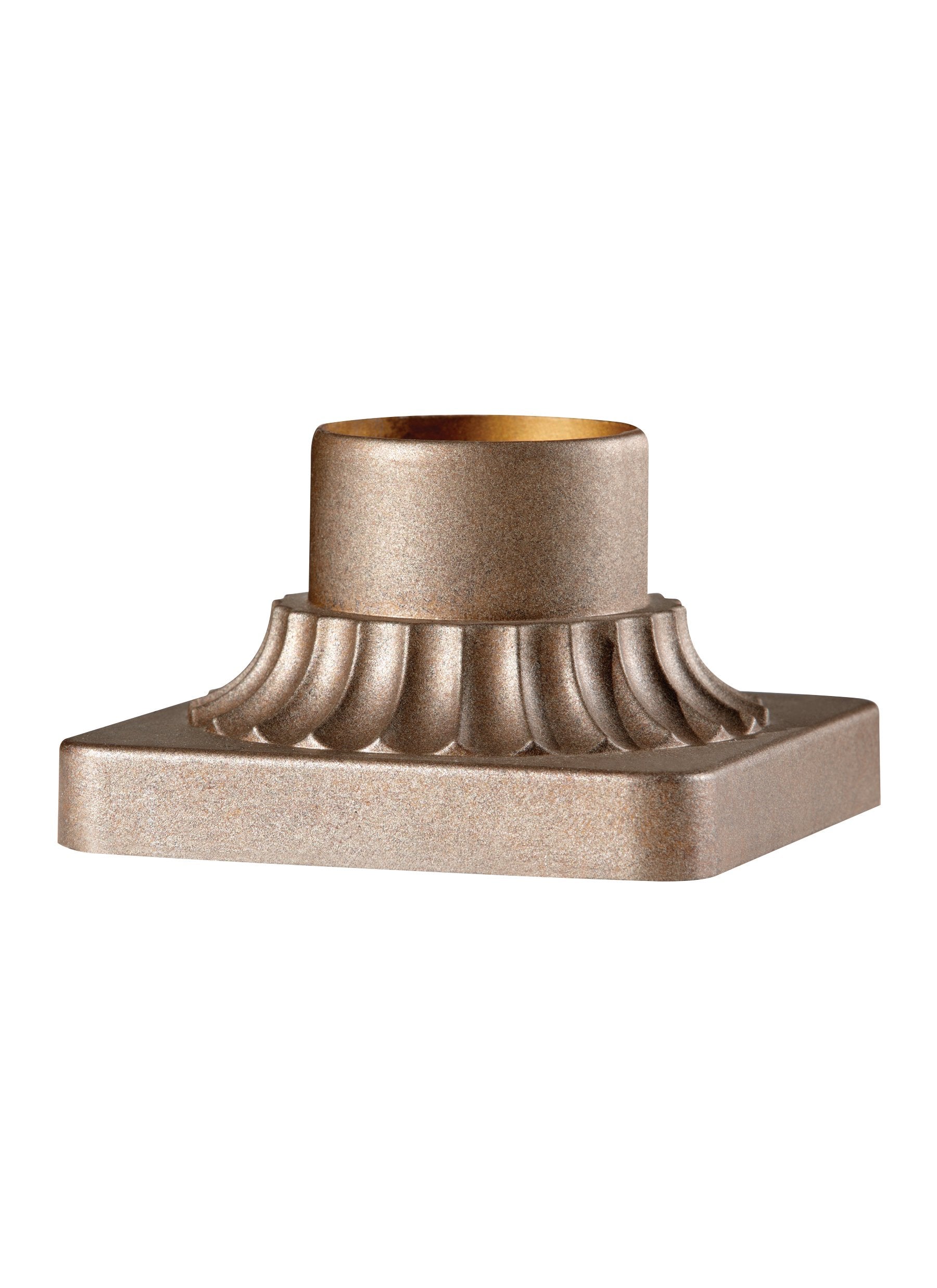 Feiss Outdoor Pier Mount Light, Metal, Bronze/Dark Finish, Model PIER MT-CB