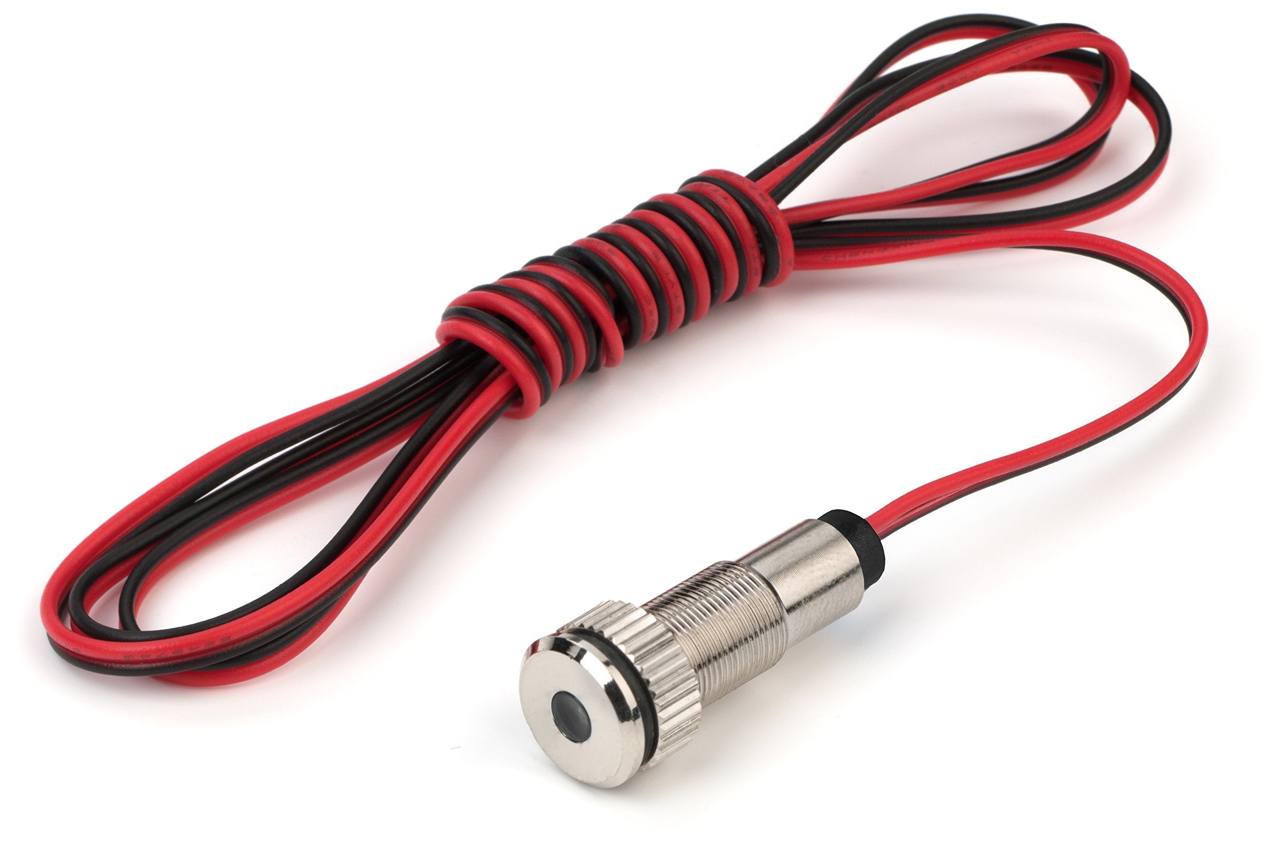 Plug-N-Play Instrument Cluster Led Indicator Light Dash Bulbs. Aluminum Pilot Lights. Acrylic Lens. Flush Panel Mount 5/16&quot; 8Mm 12V For Speedometer Odometer Tachometer (Silver Bezel, White Led)