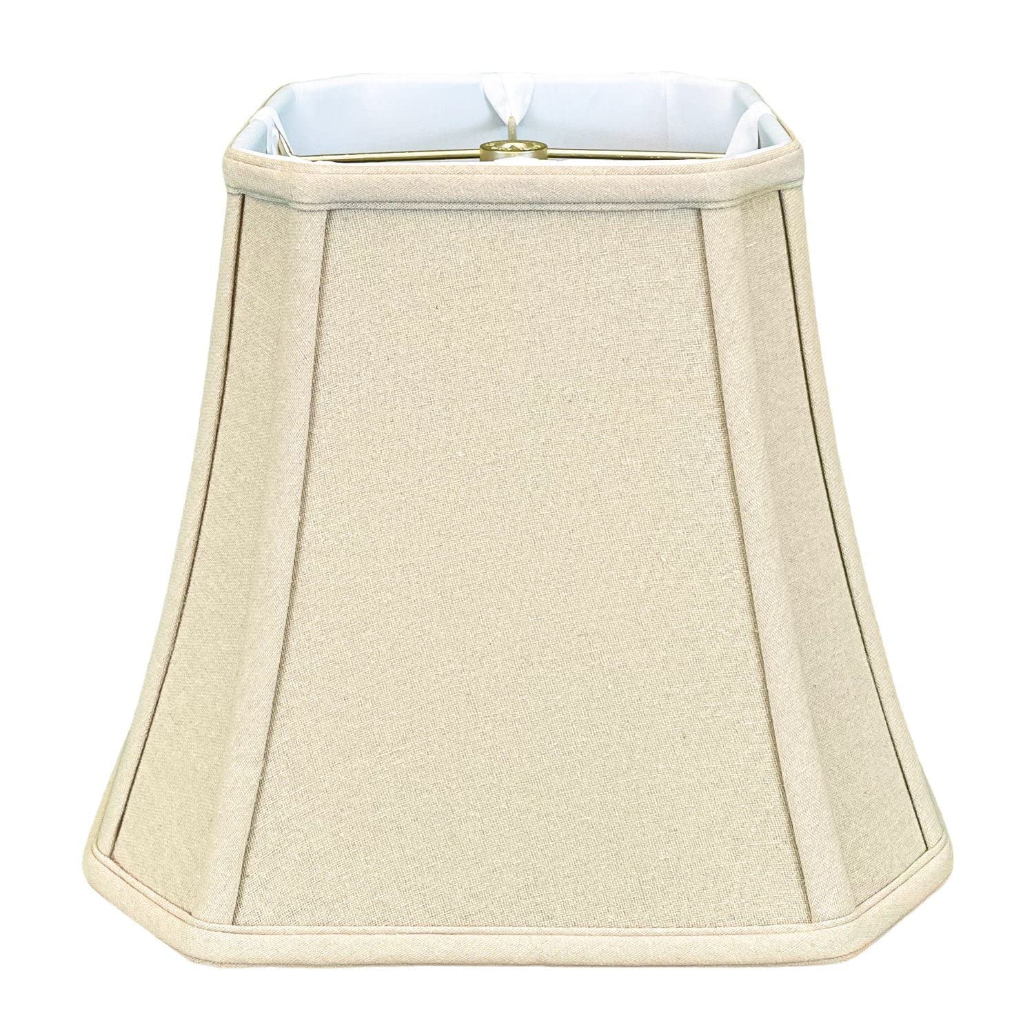 Royal Designs Square Cut Corner Bell Lamp Shade, Black, 7.5 x 12 x 10.25