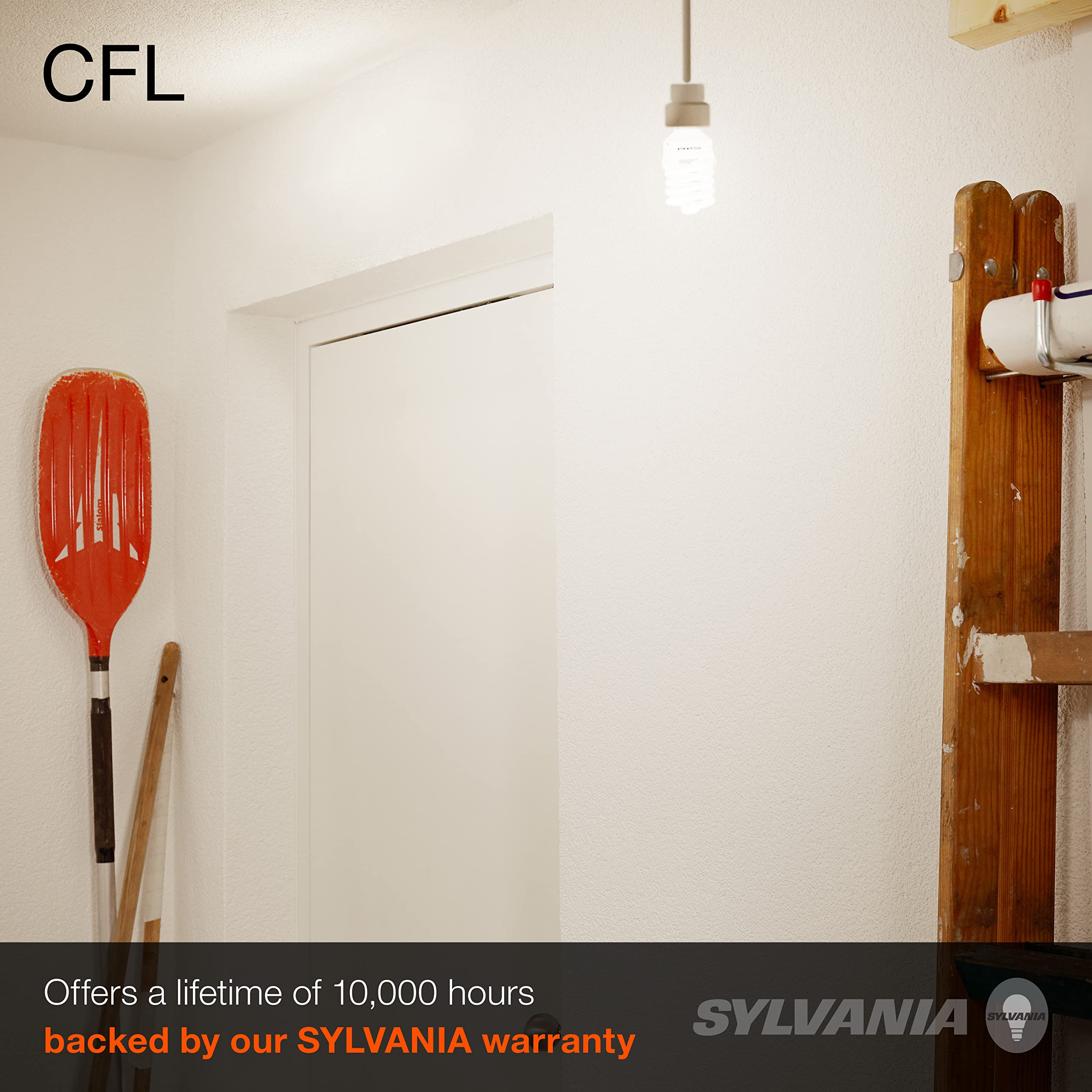 SYLVANIA CFL Bulbs, 100W Replacement, 2700K, Non-dimmable, Copper, Pack of 6, Model X28161LV