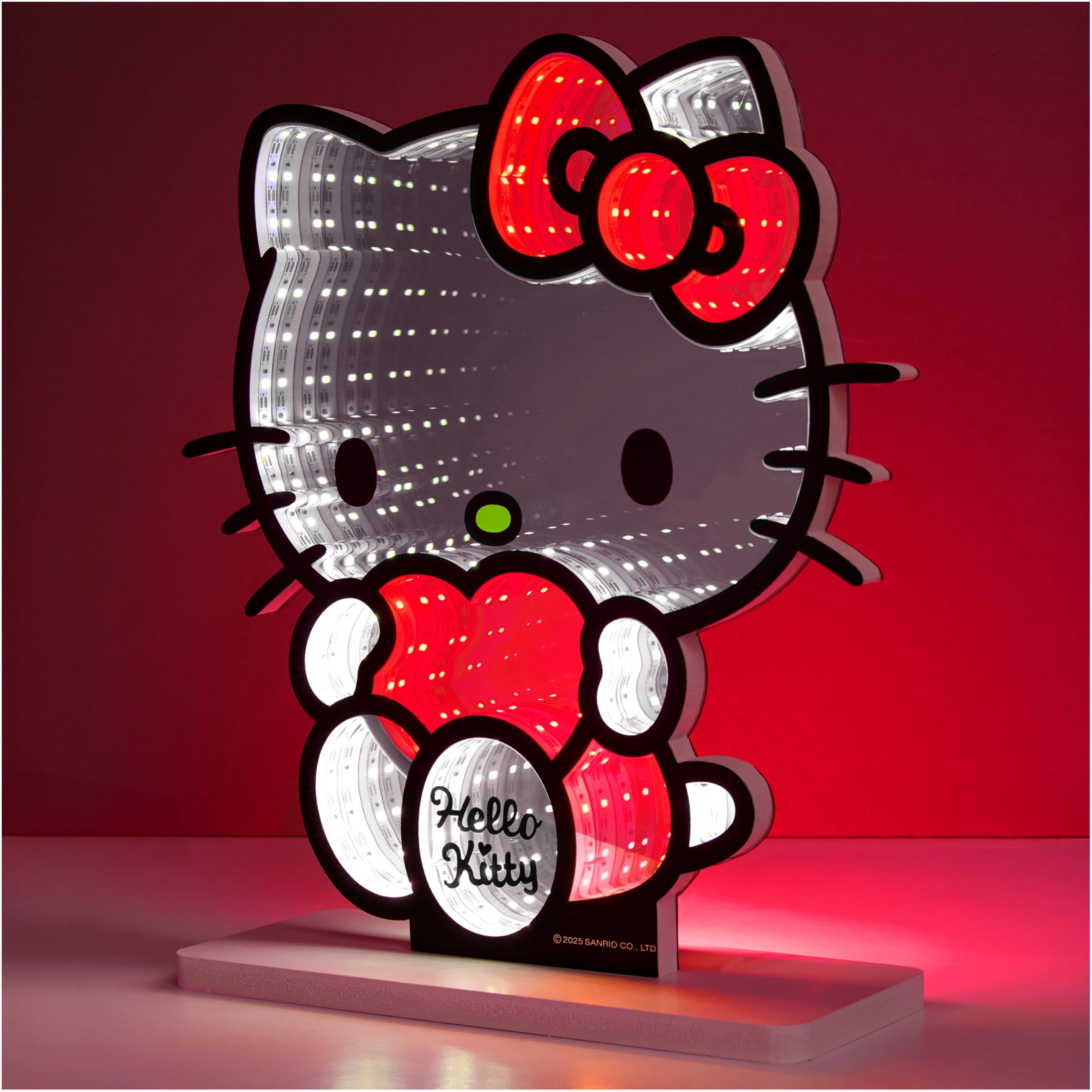 Get Trend Hello Kitty Sanrio 3D LED Light, Infinity Mirror Effect, USB Night Light, Room Decor, Bedroom Lamp, Kawaii Gifts for G