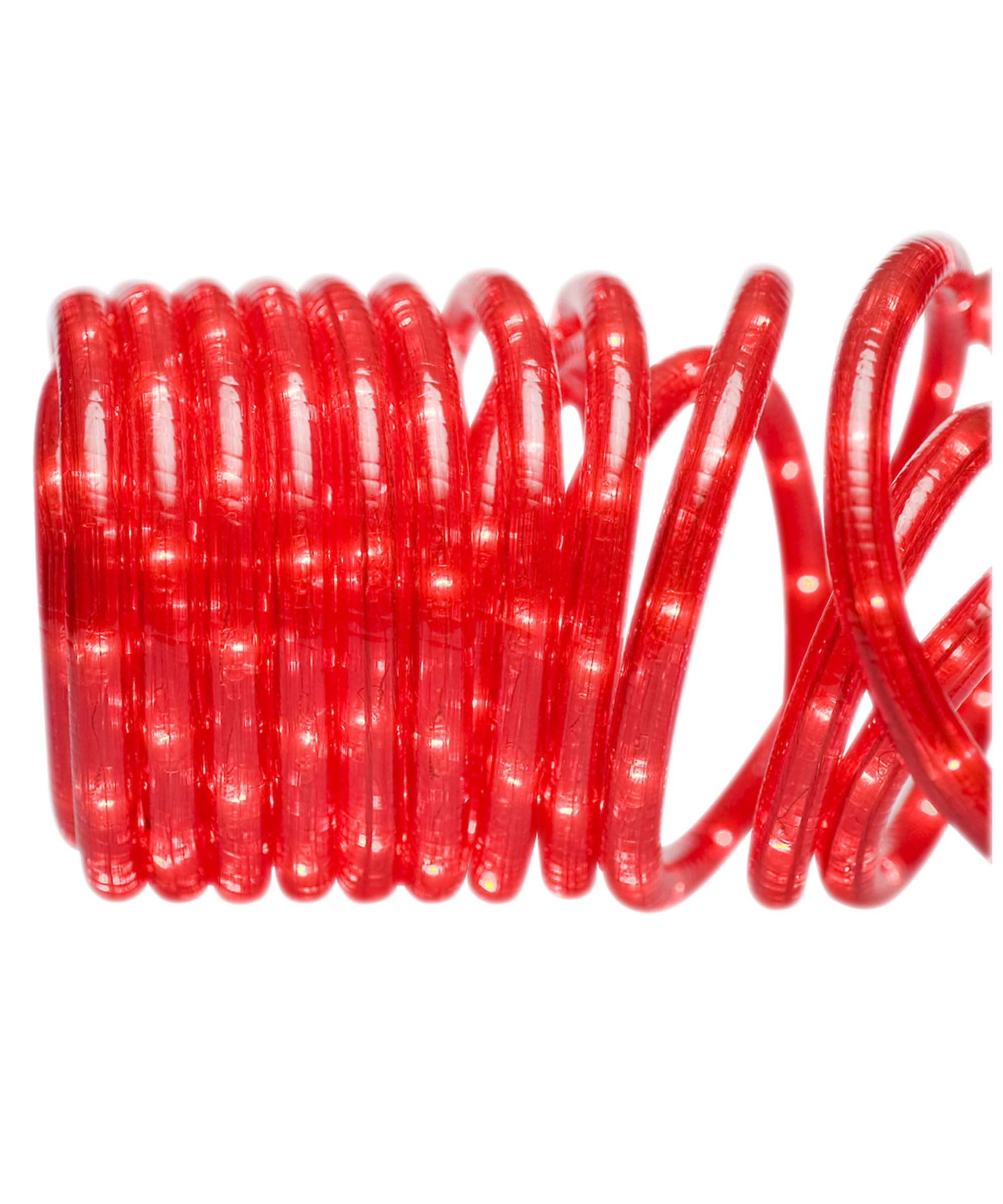 Brite Star 18 Foot Red Rope Light Clear - Connectable for Indoor and Outdoor Decor - Perfect for Christmas Decorations, Bedroom,