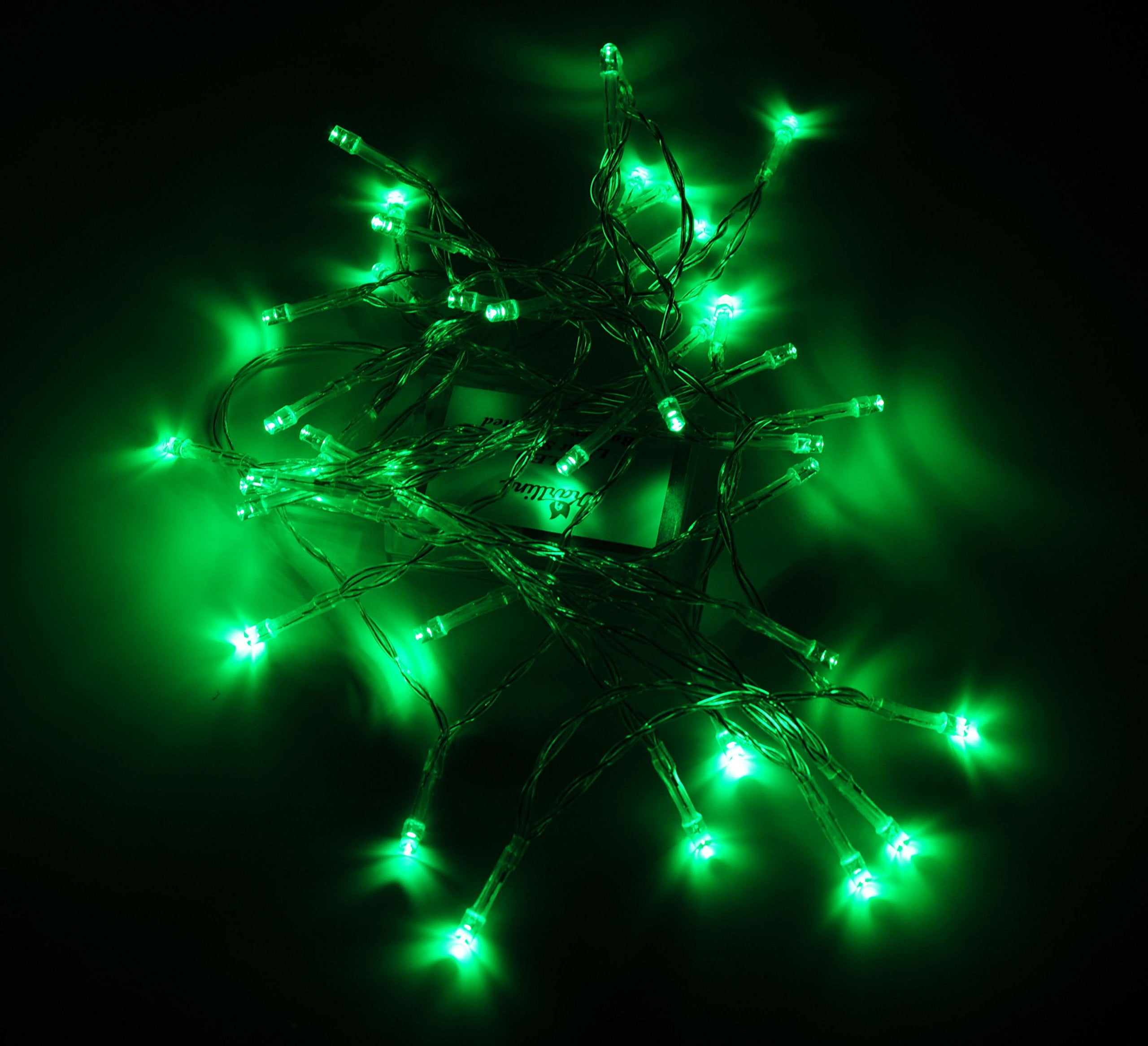 Karlling Battery Operated Green 40 LED Fairy Light String Wedding Party Xmas Christmas Decorations(Green)