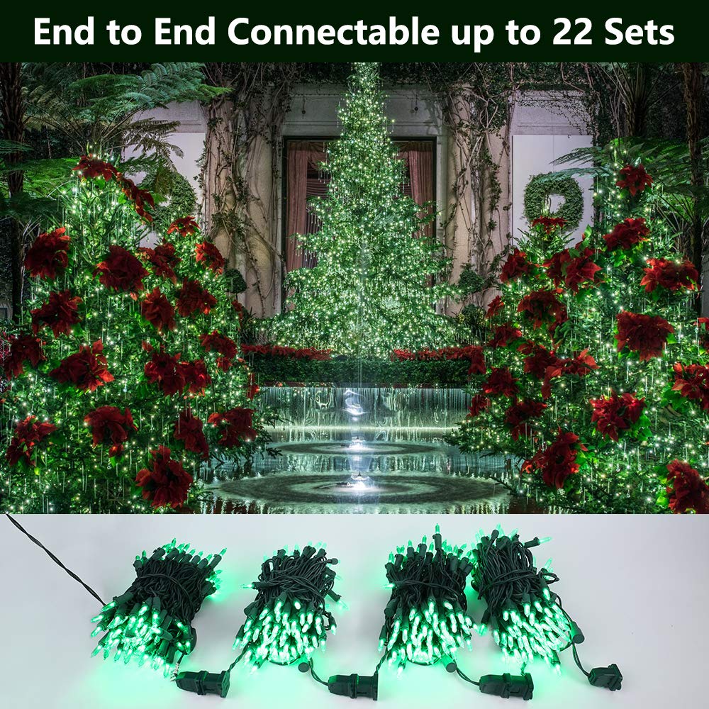 Brizled 33ft 100 LED Green Halloween String Lights, Waterproof, UL Certified, Model HHGDHLLG001