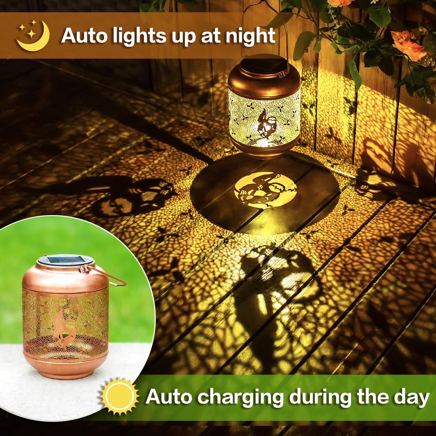 2 Pack Sloth Solar Lanterns Outdoor Waterproof Hanging Solar Lights Sloth Gifts For Women Men Mom Metal Decorative Led Outdoor L