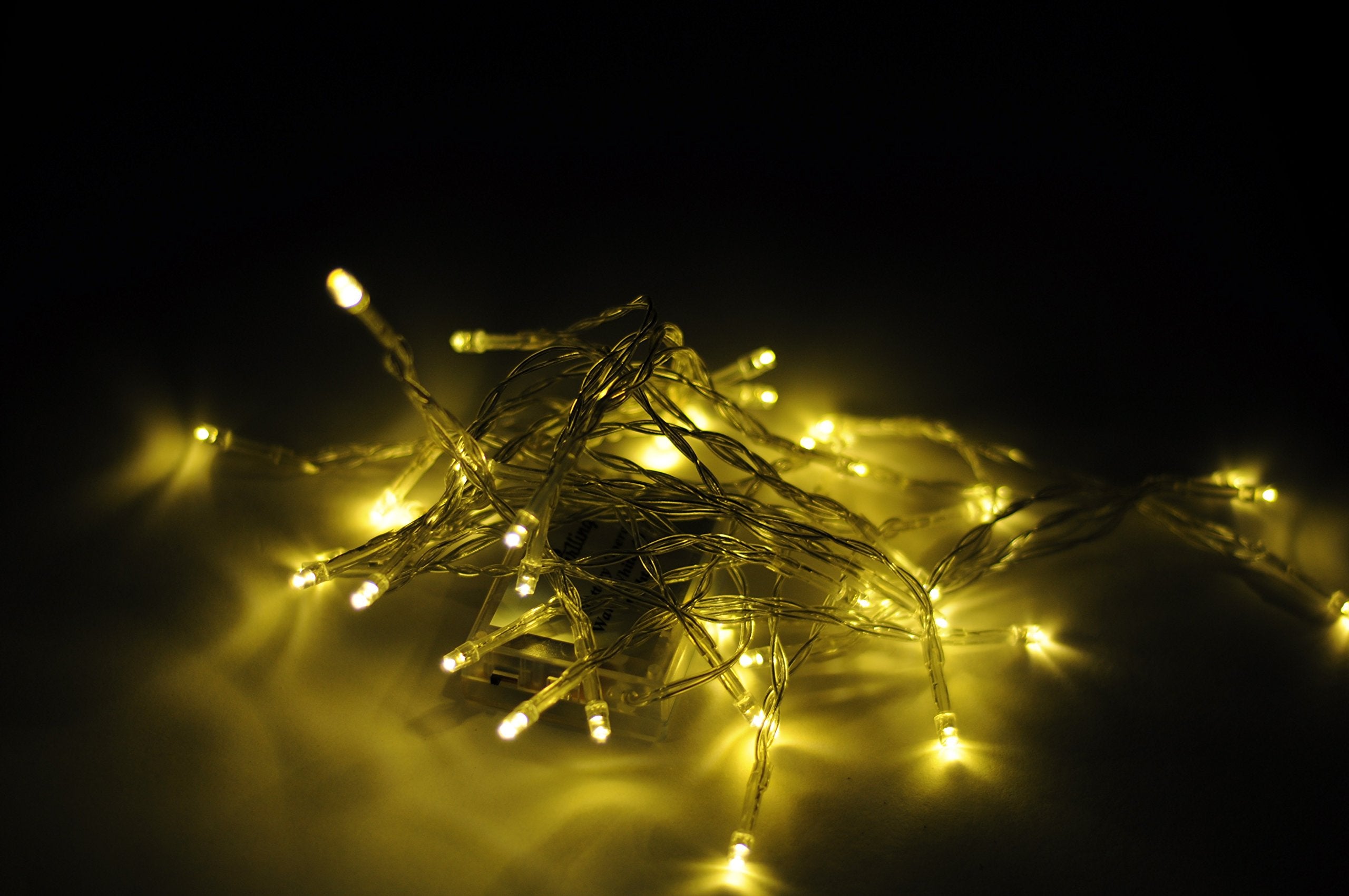 Karlling Battery Operated Fairy Lights, 13Ft Durable Short Clear Wire Led Twinkle String Lights For Christmas, Valentine’S Day, Halloween,Weddings, Parties, And Indoor/Outdoor Decor(Warm White)