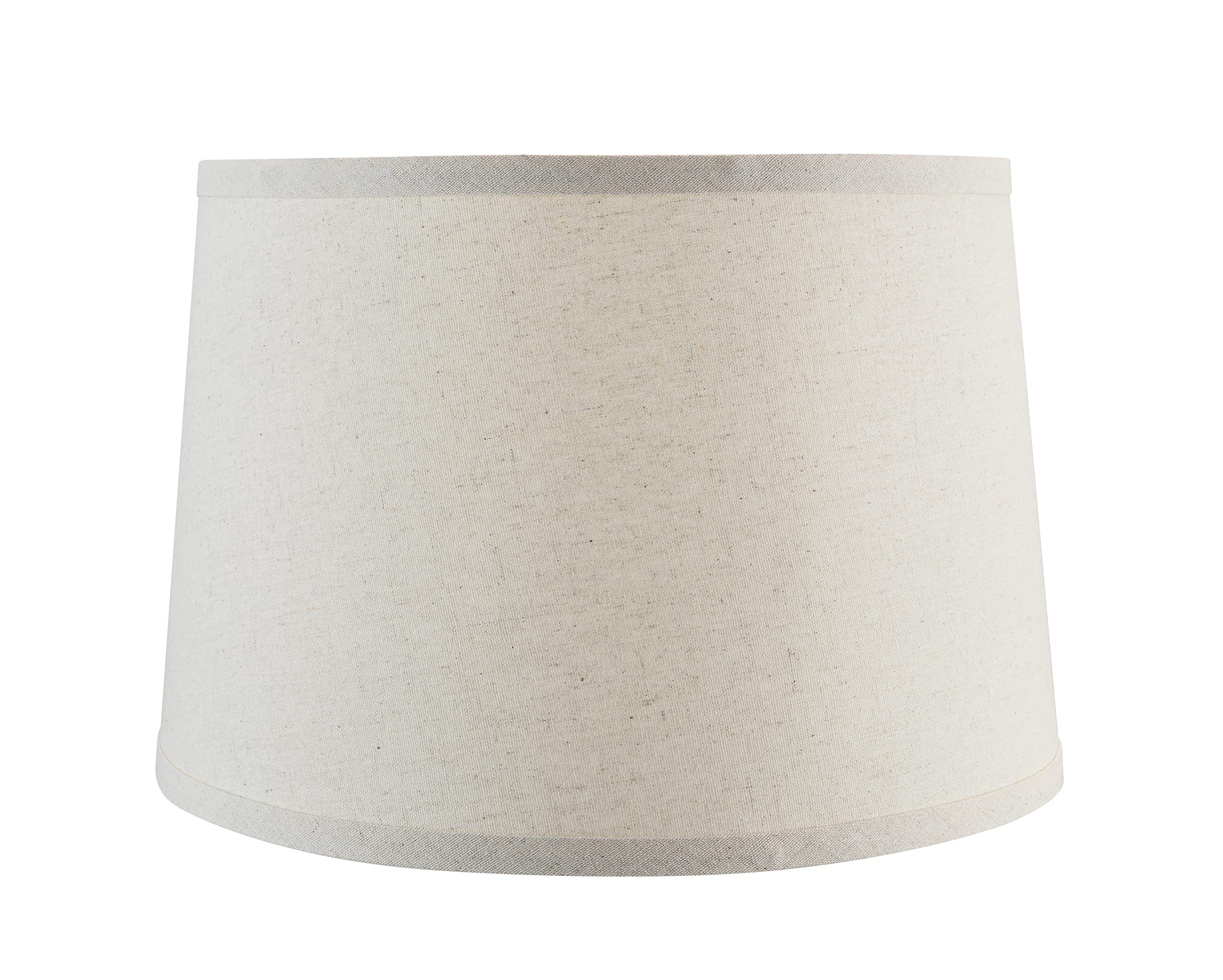 Aspen Creative 38026-2, Empire Collapsible Spider Lamp Shade, Oatmeal, 13 Top x 15 Bottom x 10 Slant Height, Set of 2