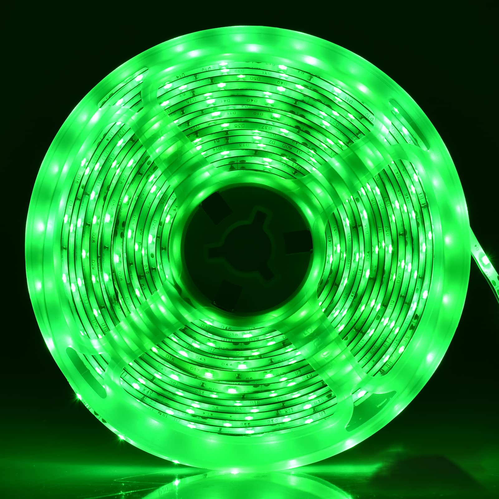 iNextStation 12V LED Light Strip IP65 Waterproof Green LED Strip Lights 16.4ft/5m Cuttable 300 SMD 2835 LED Tape Flexible Led Li