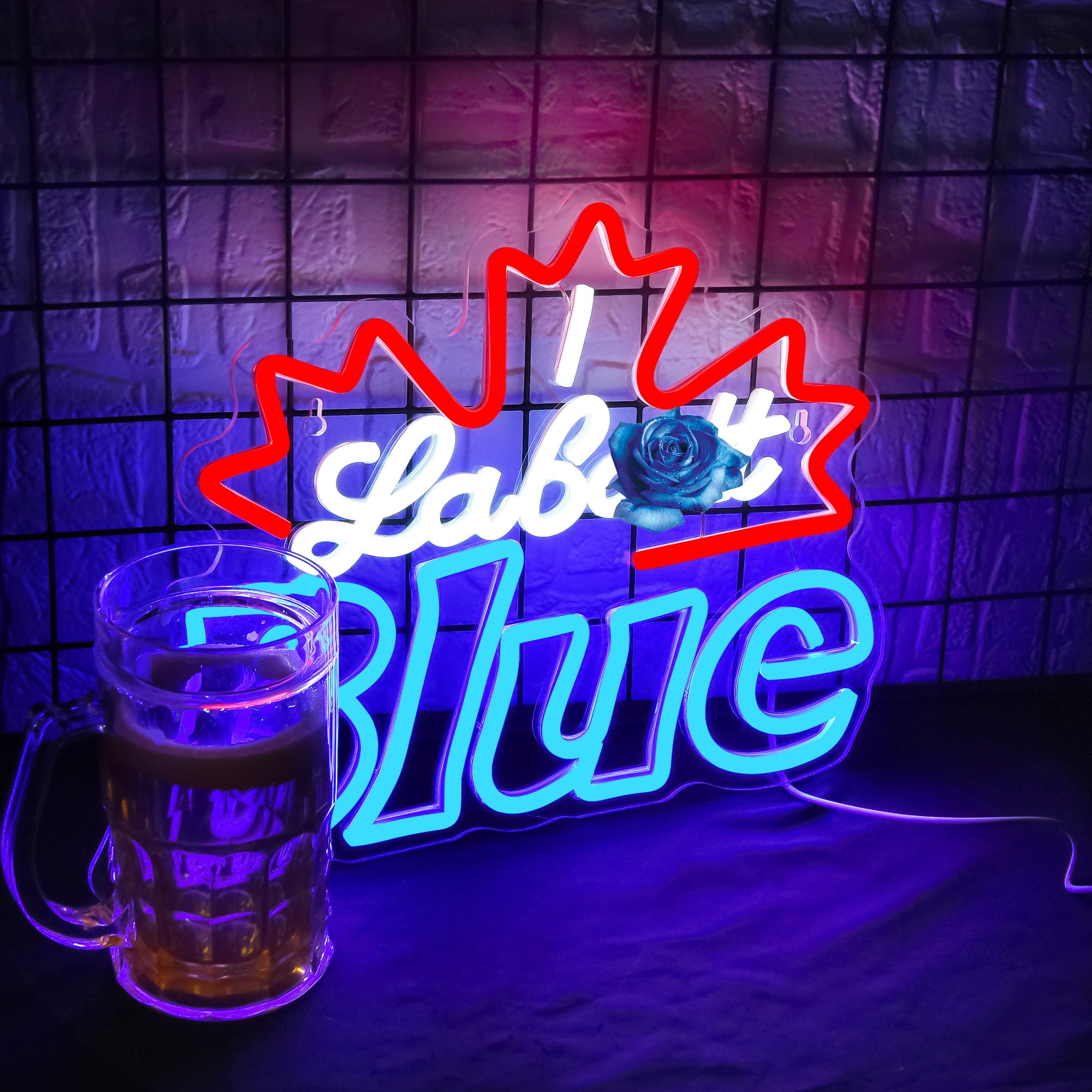 malt-inspired Neon Sign For Wall Decor Bar Neon Sign malt-inspired Led Sign Neon Lights For Home Bar Man Cave Garage Pub Party Game Room Hotel Bedroom Birthday Gifts Usb Powered(Xd-222)