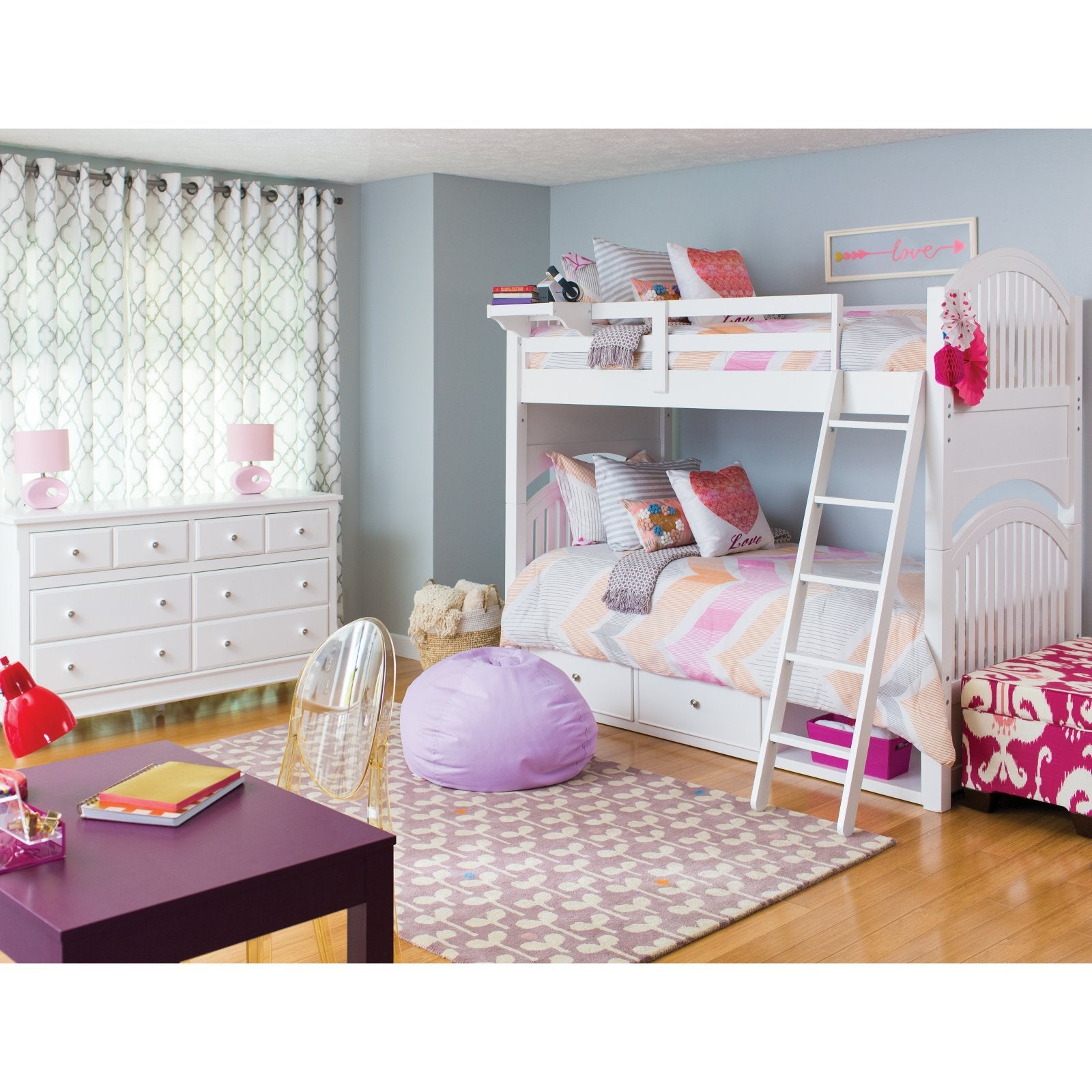 Lite Source Hennessy Table Lamp, Ceramic & Fabric, 5"x9"x12.5", Orange, Model LS-22315ORN