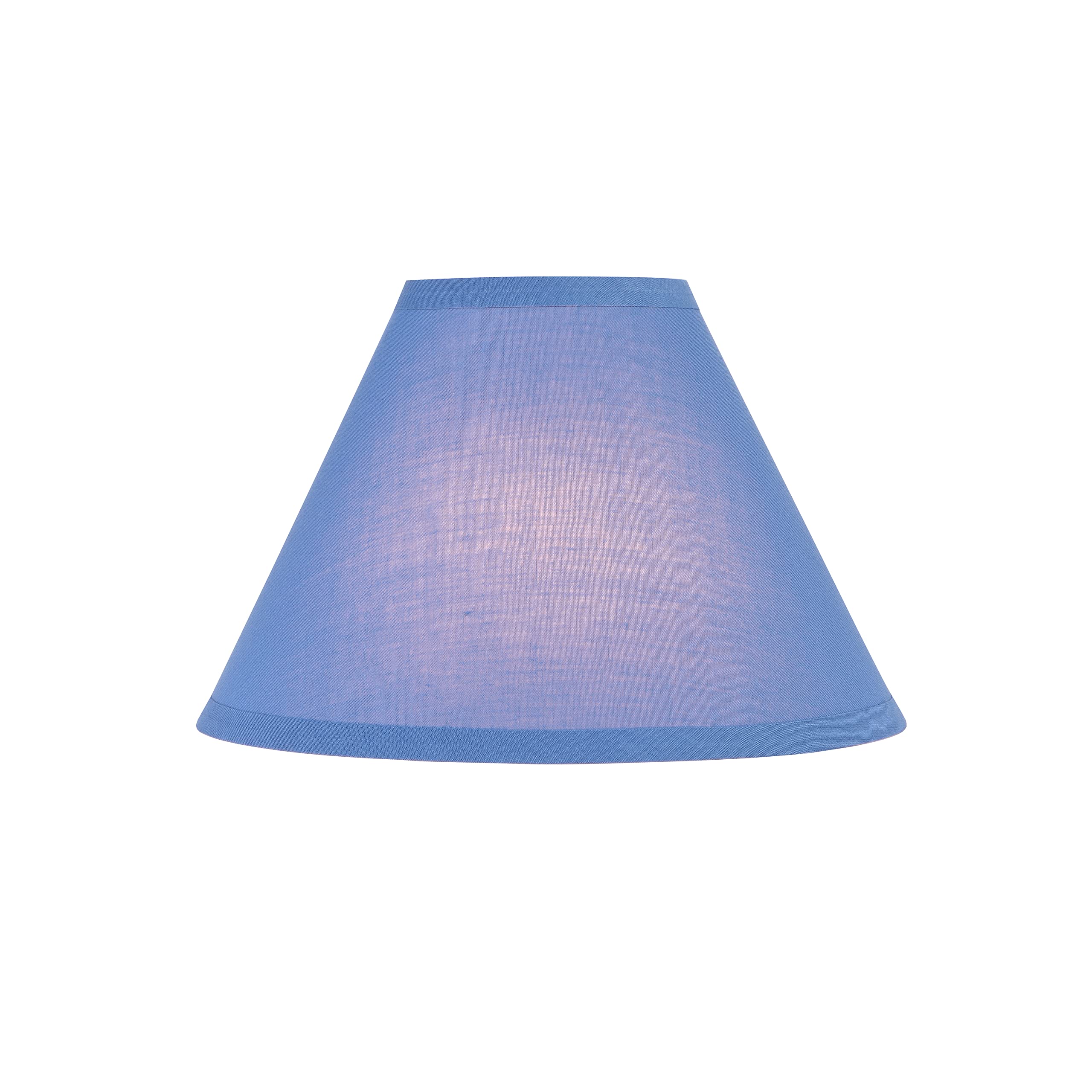 Aspen Creative 58763, Empire Uno Lamp Shade, Cornflower Blue, 4&quot; Top X 10&quot; Bottom X 7&quot; Slant Height, Slip Uno 33Mm