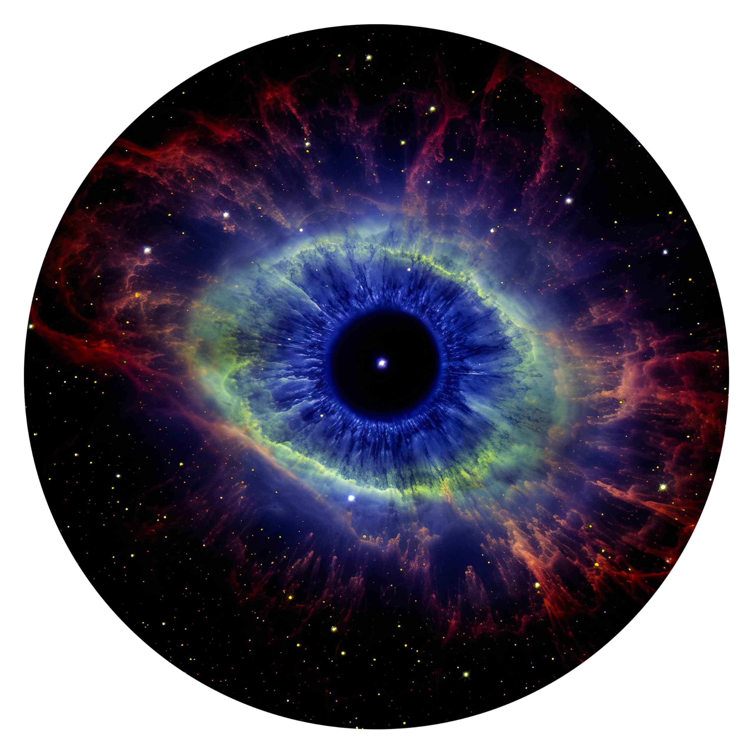 Orzorz Slide Discs Galaxy Night Light Plus Home Planetarium Projector (Work Star Projector Plus) (Evil Eye)