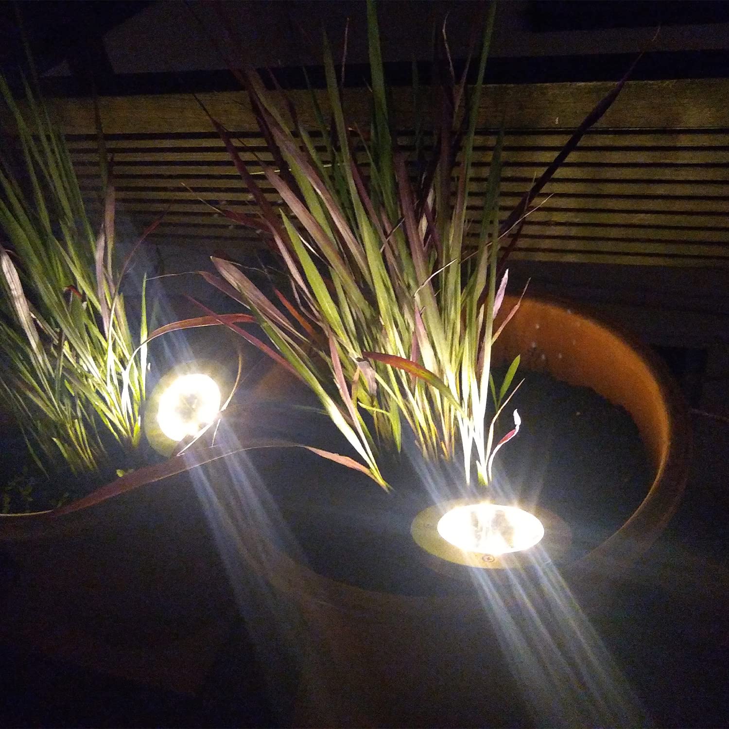 Yakalla 12 Pack Solar Outdoor Lights - Waterproof In-Ground Garden Decor, Warm White