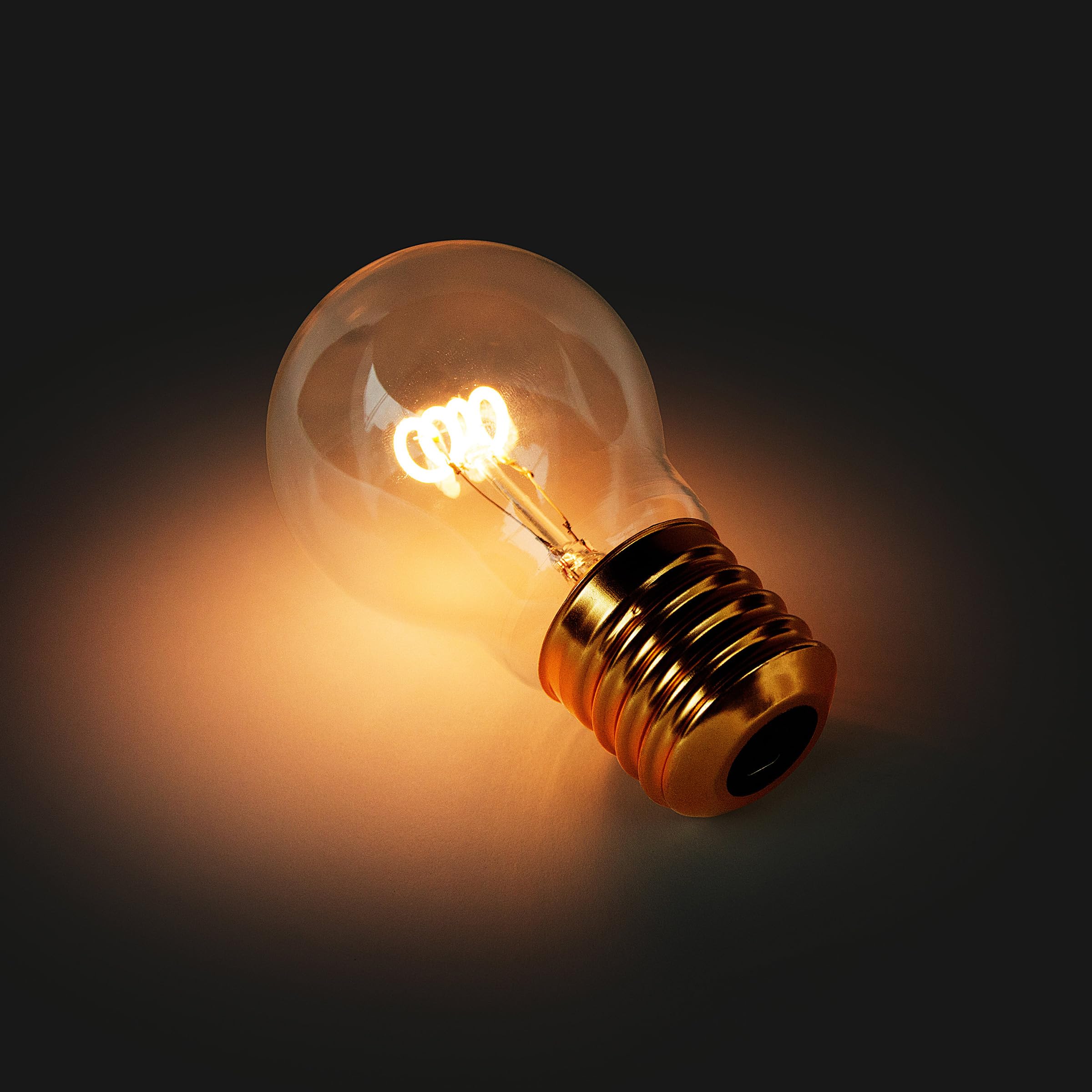 Suck UK Light Bulb Table Lamp | USB Rechargeable | Clear Glass | Model SK LIGHTBULB1 | Ambient Mood Lighting