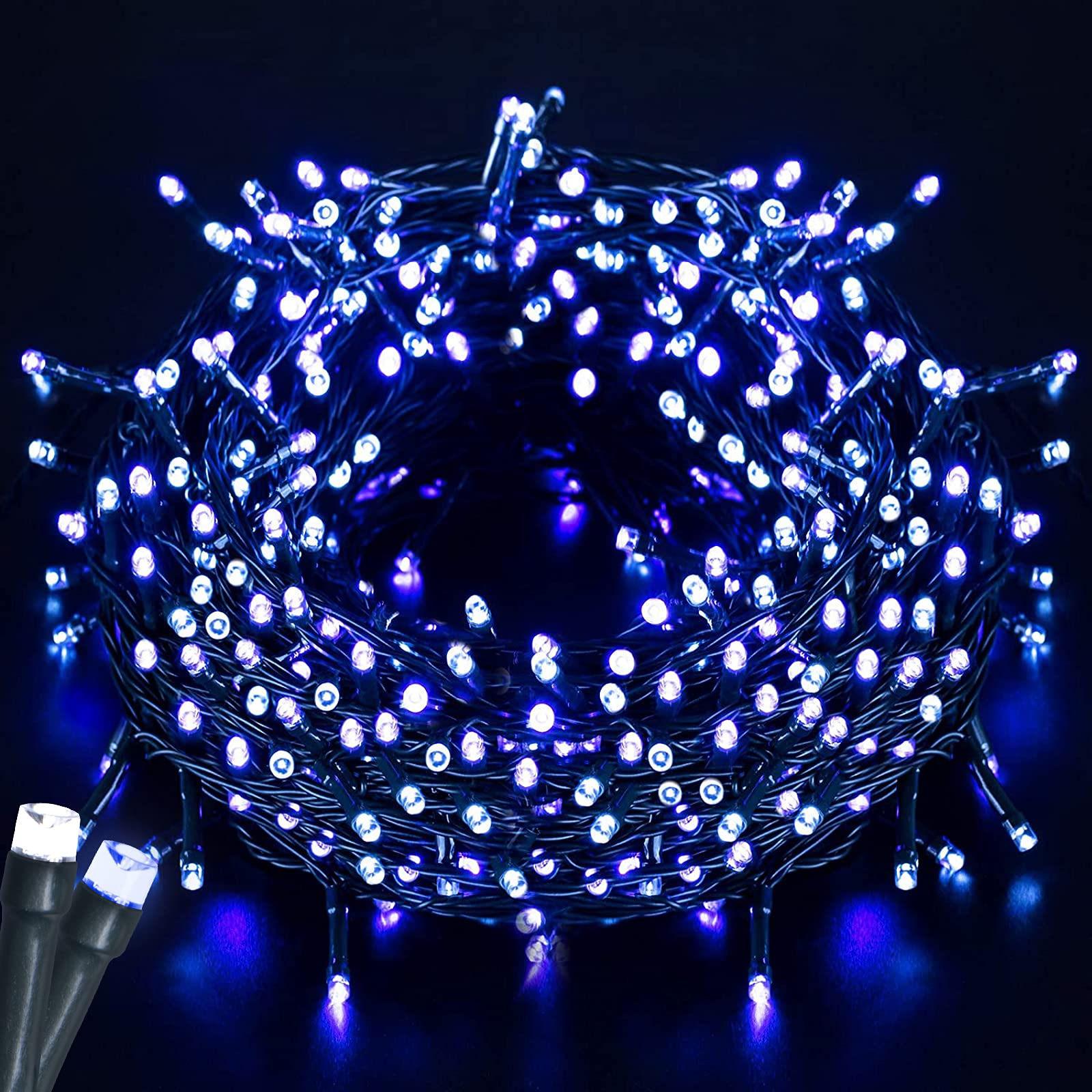 Battery Operated String Lights132FT 300 LED 8 Modes Outdoor/Indoor Waterproof Fairy Lights, Decorative Light Strings for Weddin