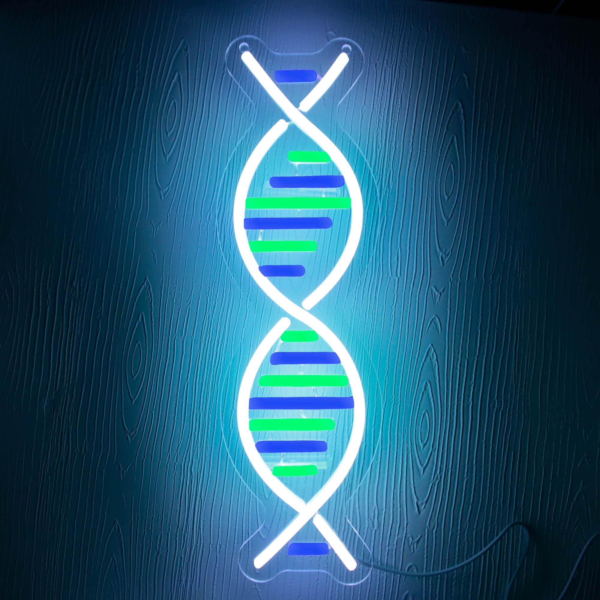 Dna Double Helix Neon Signs For Wall Decor  Dimmable Led Dna Neon Light Art Wall Sign  Usb Powered For Man Cave Gaming Room Bedroom Biology Science Gift Decor For Nurse Doctor Physician(4.7 * 16.1In)