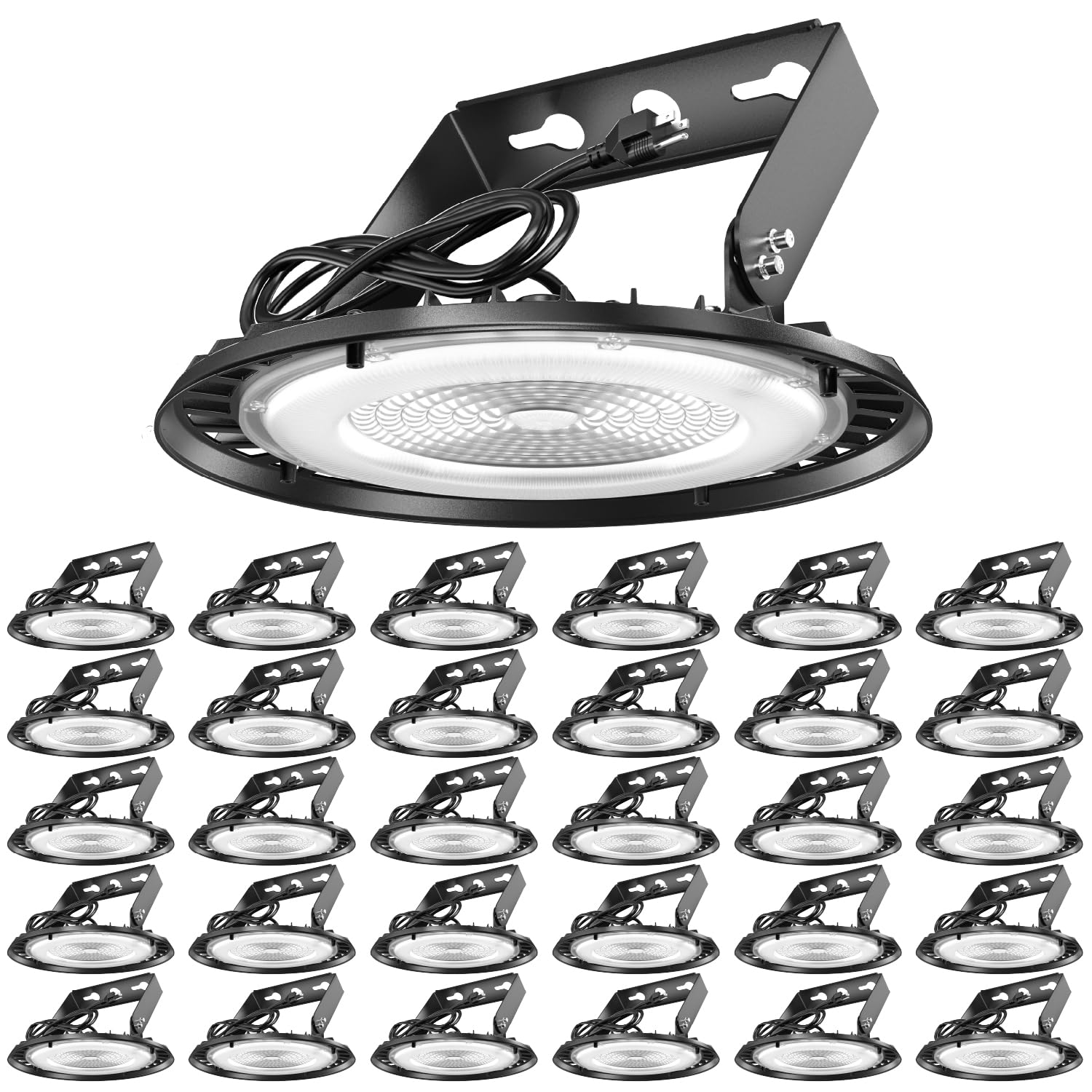 Sunco 30 Pack UFO LED High Bay Light, 150W, 19500 Lumens, 5000k Ultra Bright Commercial Shop Lights for Warehouse, Factory, Work