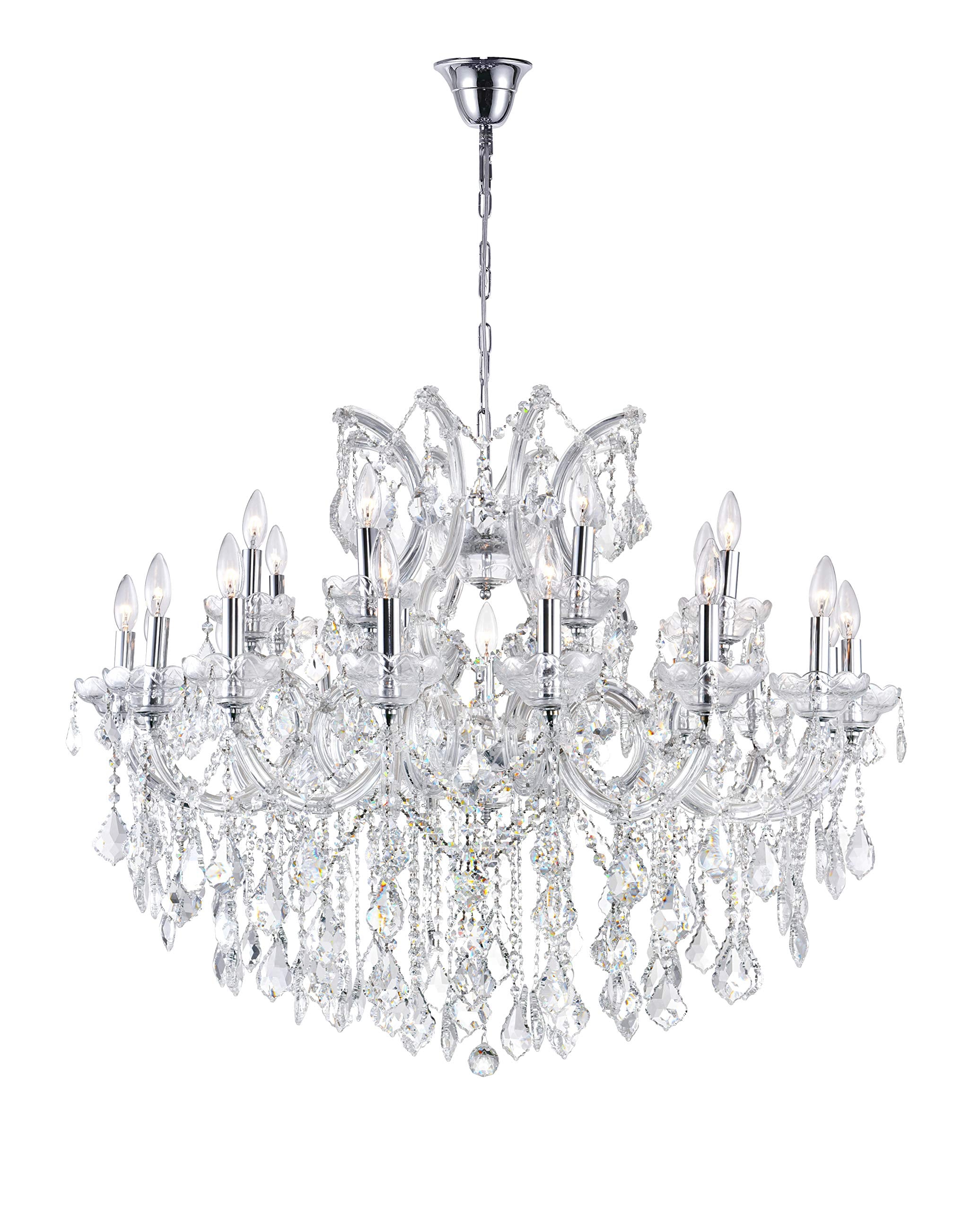 19 Light Up Chandelier with Chrome finish
