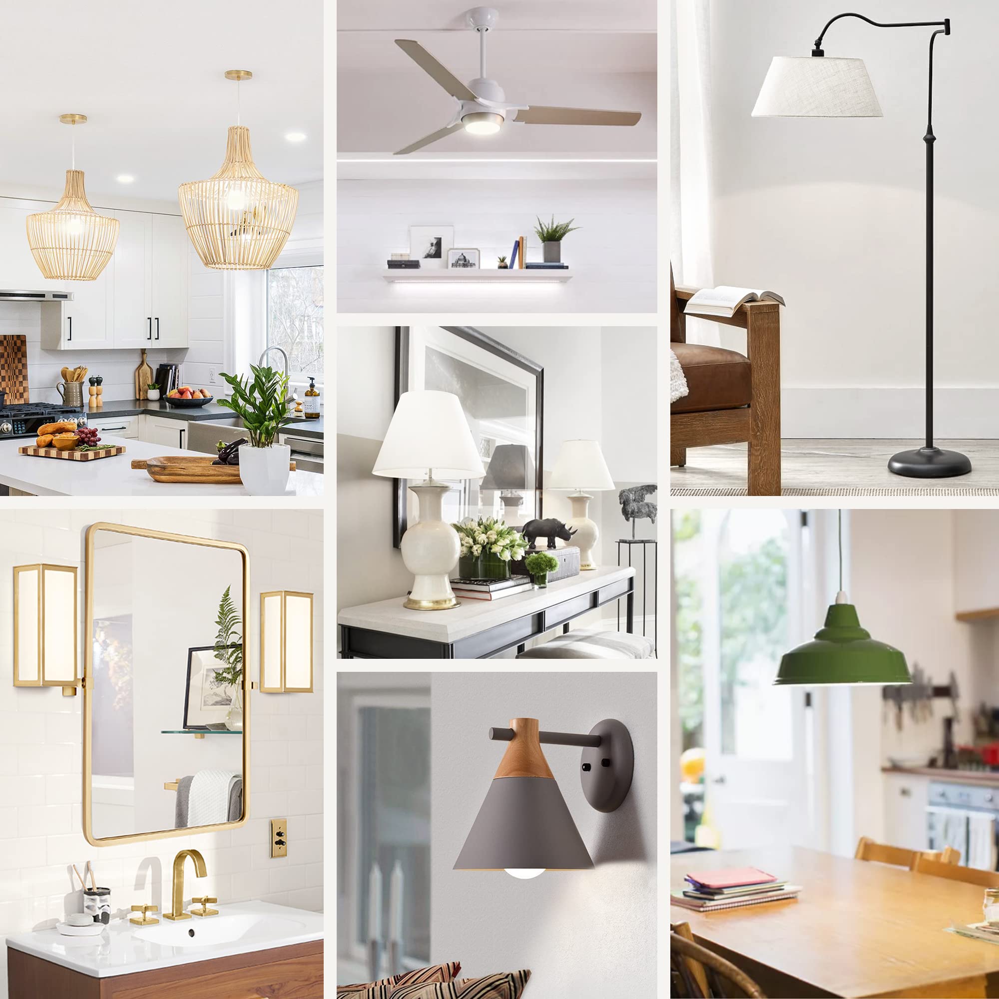 Maylaywood A19 Led Light Bulbs, 60 Watt Equivalent Led Bulb, Neutral White 4000K, 850Lm, E26 Base, Non-Dimmable, 9W Bright White Bulbs, 12-Pack