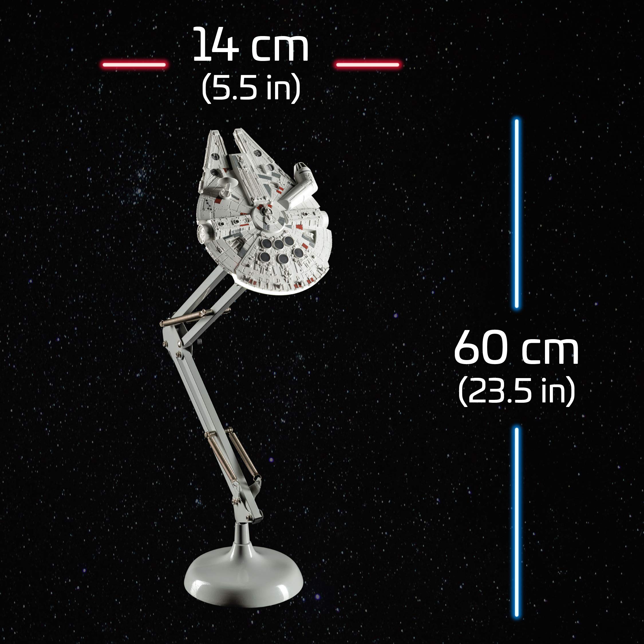 Paladone Millennium Falcon Desk Lamp - Metal, Multicolor, PP5056SW, Officially Licensed Disney Star Wars Merchandise