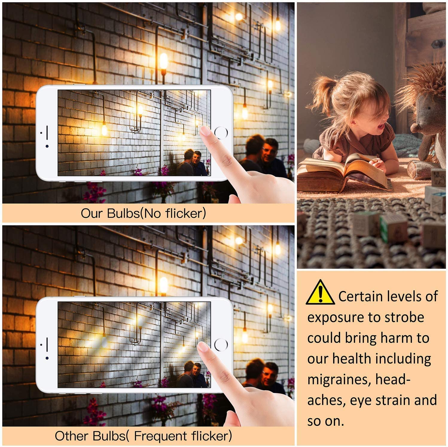 Xininsun Frosted T10 Led Bulb, Dimmable T10 Frosted Led Light Bulbs,8W Led Tube Bulbs, 60-75 Watt Equivalent,2700K Warm White,E2