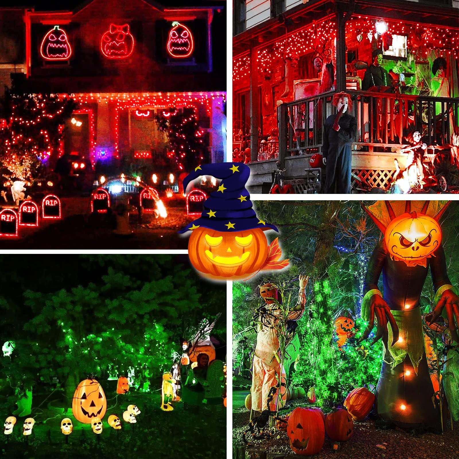 Jmexsuss 33Ft 100 Led Red Green Christmas Lights Indoor Outdoor  2 Pack Color Changing Christmas Lights Plug In  Connectable Waterproof Christmas Tree Light For Xmas Bedroom Party Decorations