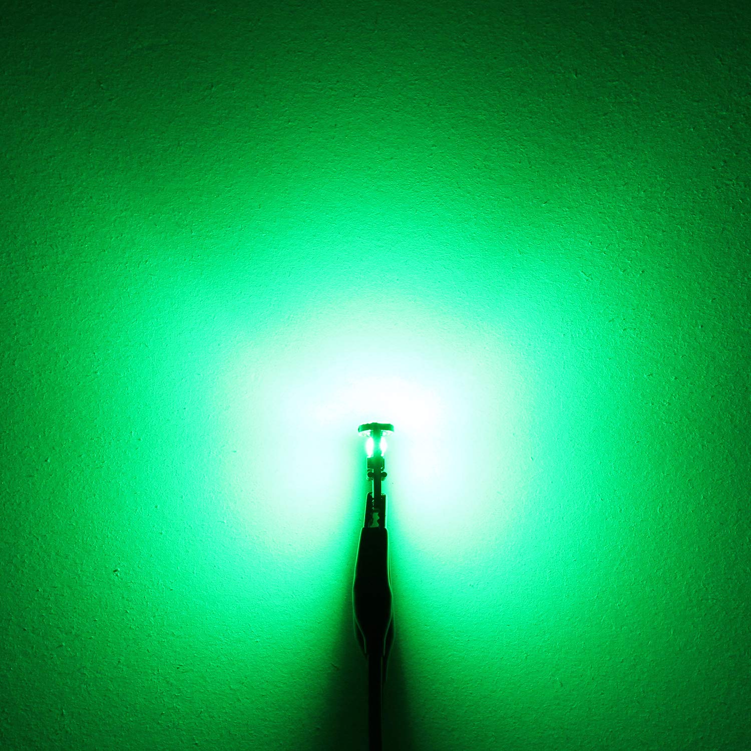 PHINLION 194 LED Replacement Bulbs, Green, Pack of 2, 15-SMD 4014 Chipsets for Car Side Marker, Dome, Map, Courtesy, License Plate Lights