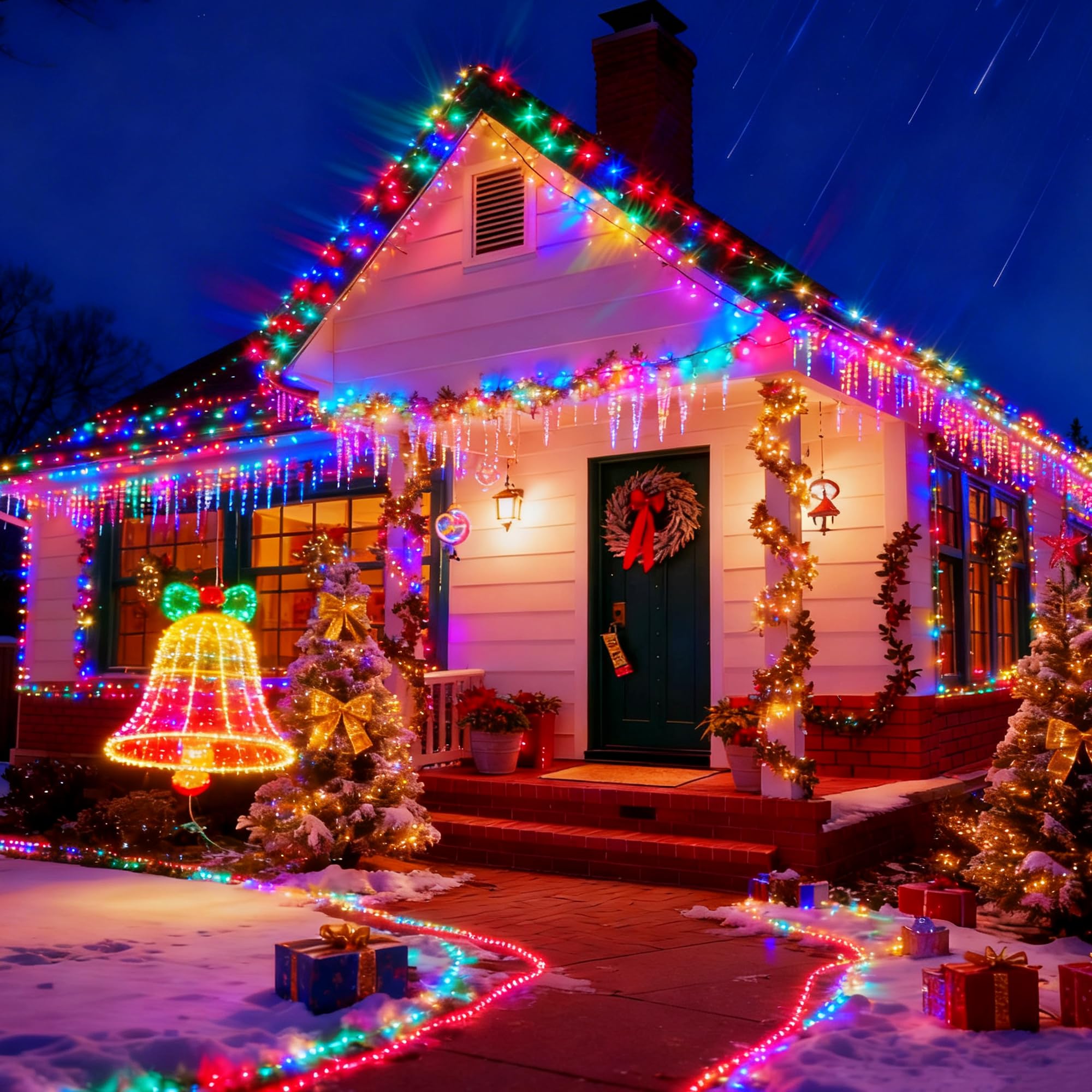 [6 Pack] Solar String Lights Multicolored  236 Ft 600 Led Solar Twinkle Light Outdoor With 8 Modes & Memory Function  Solar Christmas Lights Waterproof Chrismas Lights For Xmas Tree Party Decorations