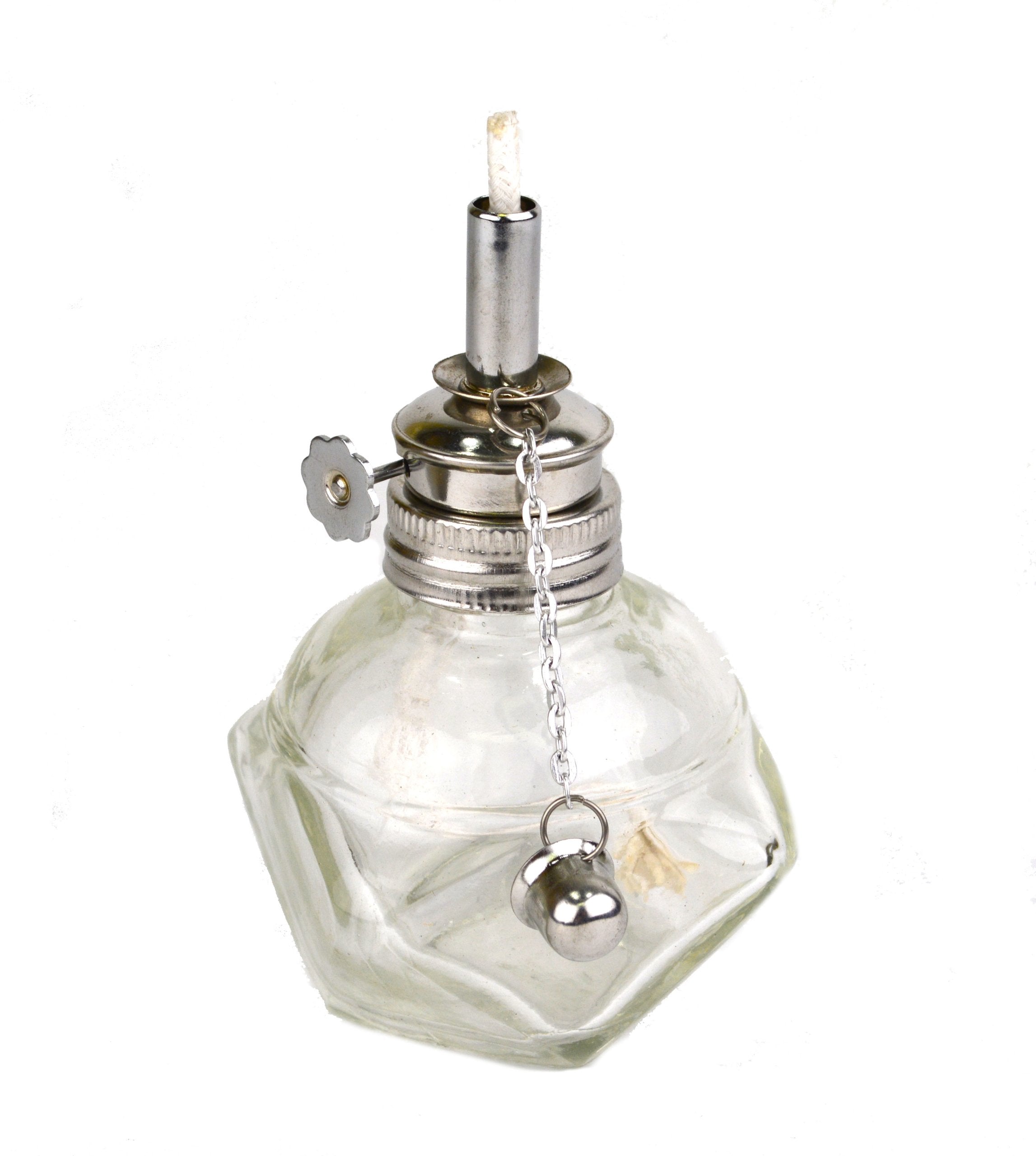 PMC Supplies LLC 3 Angle Alcohol Glass Emergency Burner Lamp w/Adjustable 3/16'' Wick Jewelry Soldering Making Wax Working Woodw