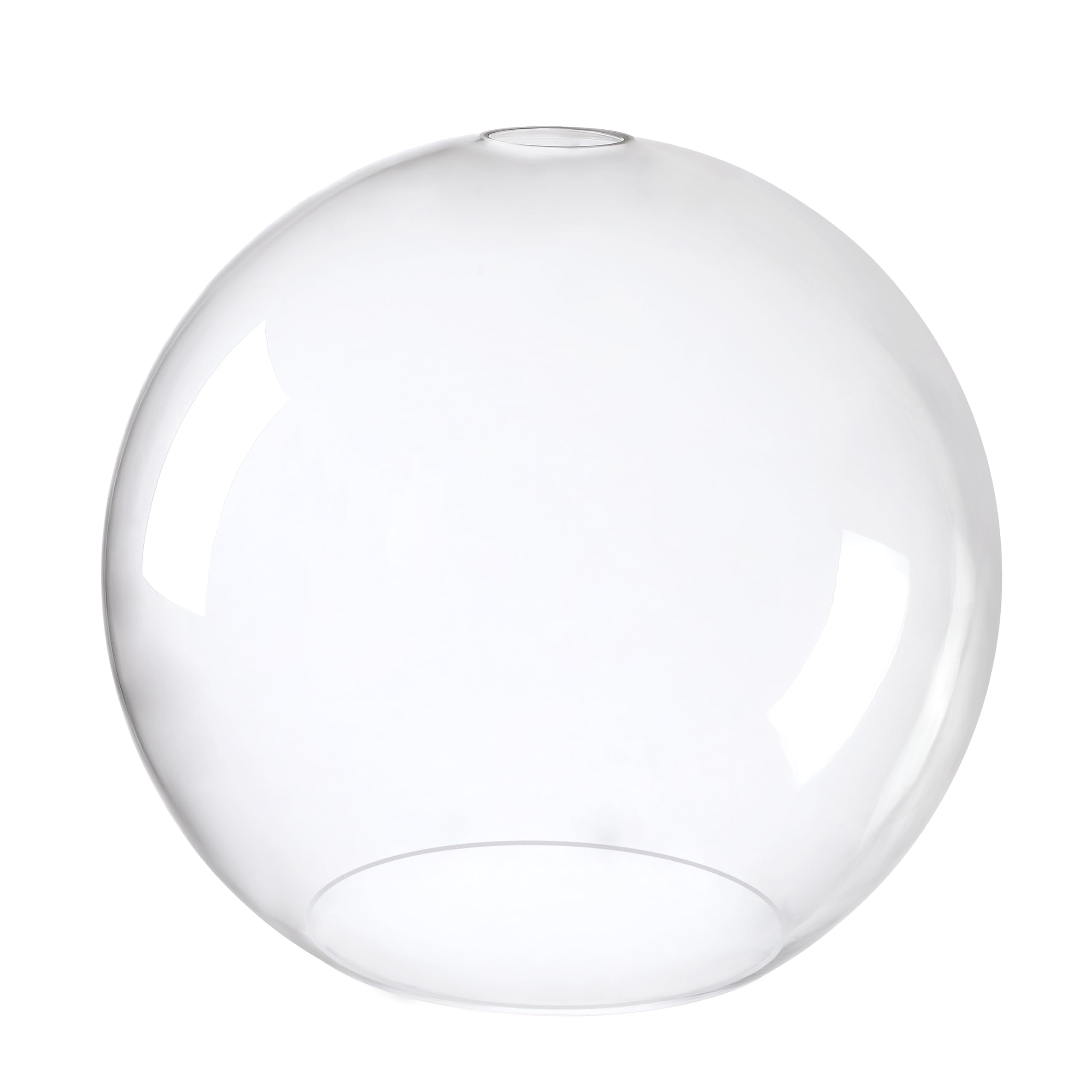 Aspen Creative Clear Glass Shade for Pendant Lights, 10 3/4in High x 11 7/8in Diameter, 1-3/4in Fitter Size, Model