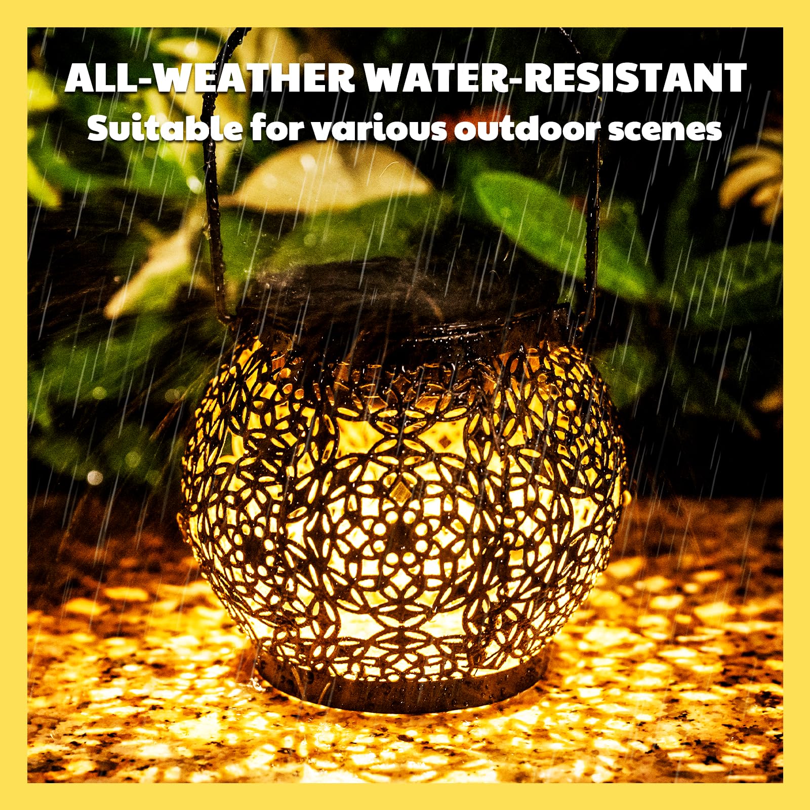 Leidrail Solar Lanterns Outdoor Waterproof, Birthday Gifts For Women Mom Grandma, Metal Hanging Solar Lights, Garden Decor For P