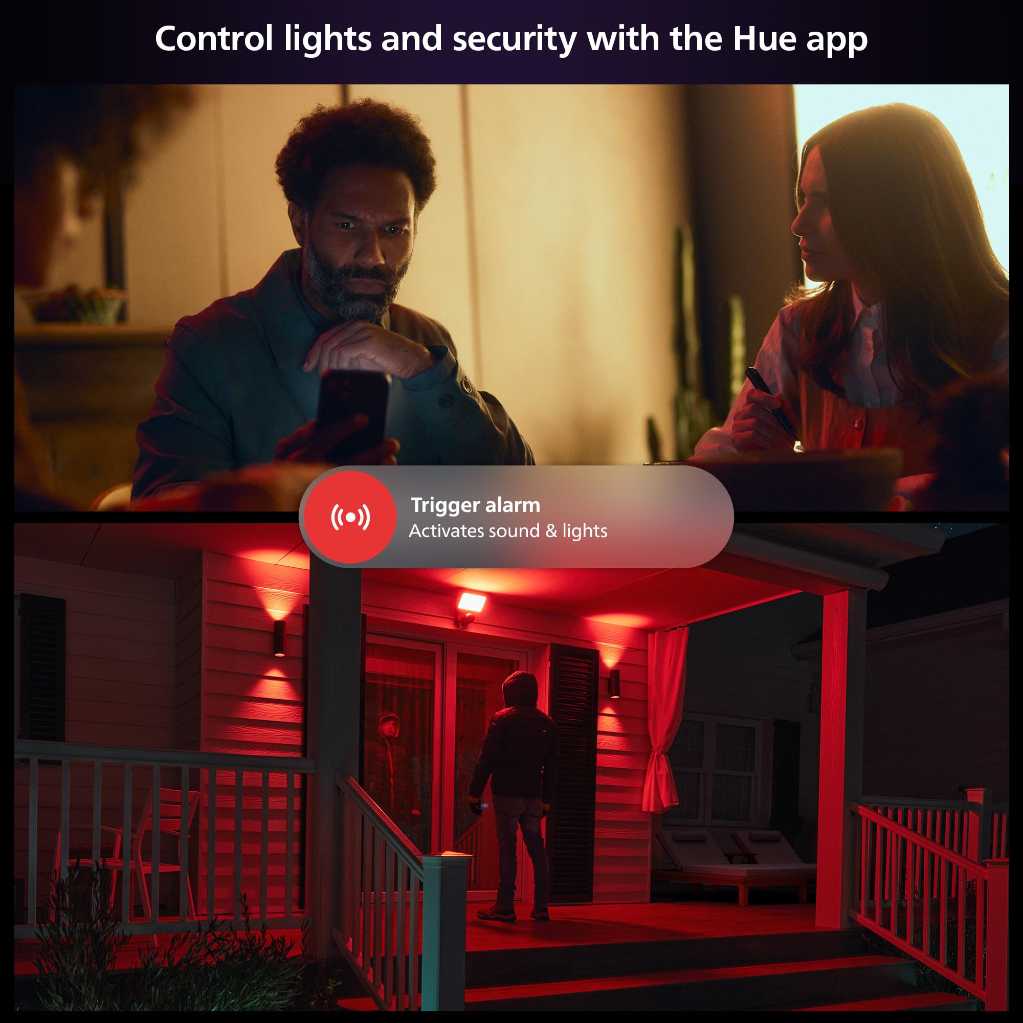 Philips Hue Welcome Outdoor White Smart Floodlight for Smart Home (Hue Hub Required), Smart Light Works with Alexa, Apple Homeki