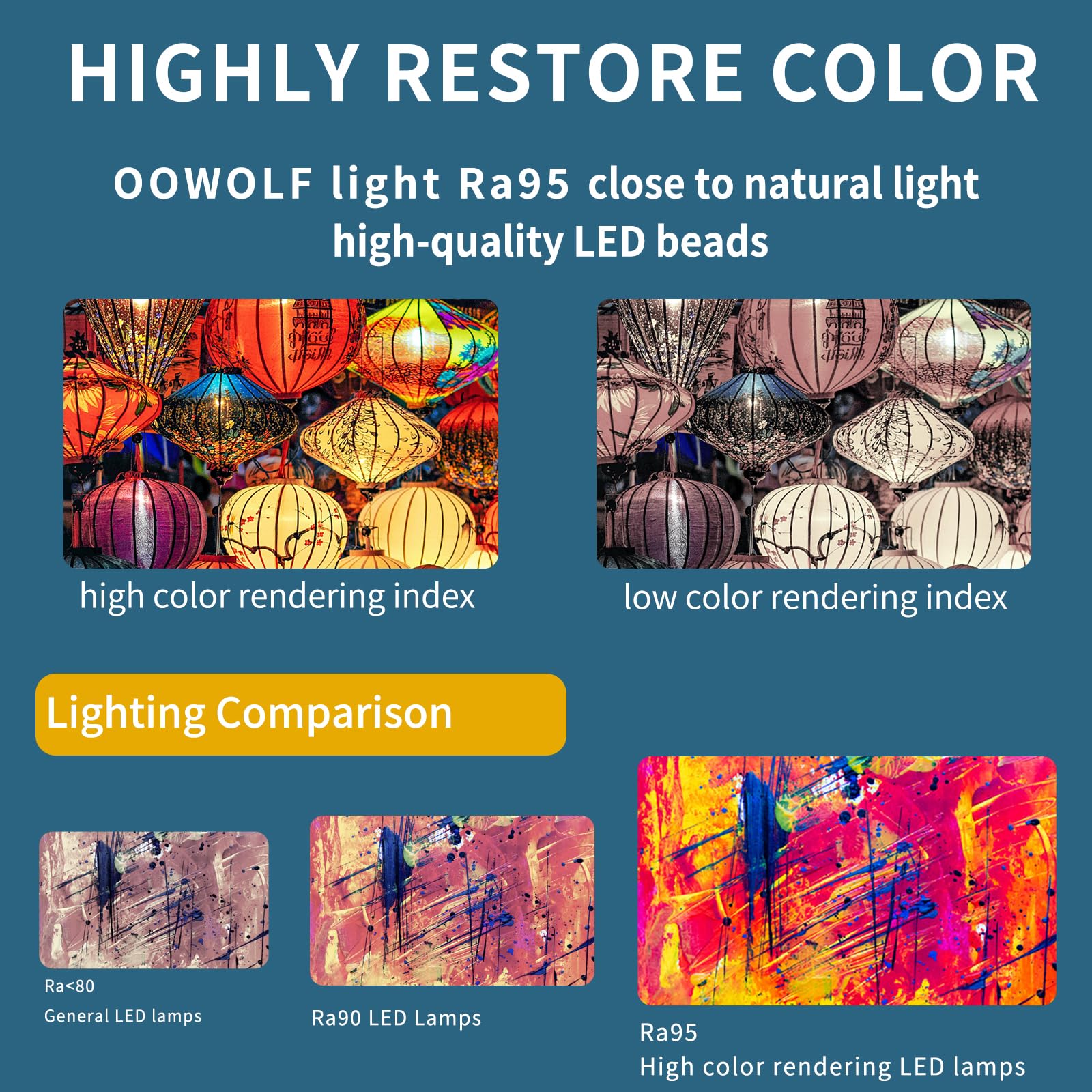 Oowolf Monitor Light Bar, 13 Aluminum Desk Lamp, Cri=95, Black, Eye-Caring, Dual Light, 3-Color Mode, Model Lm-Us-Tl04Pro