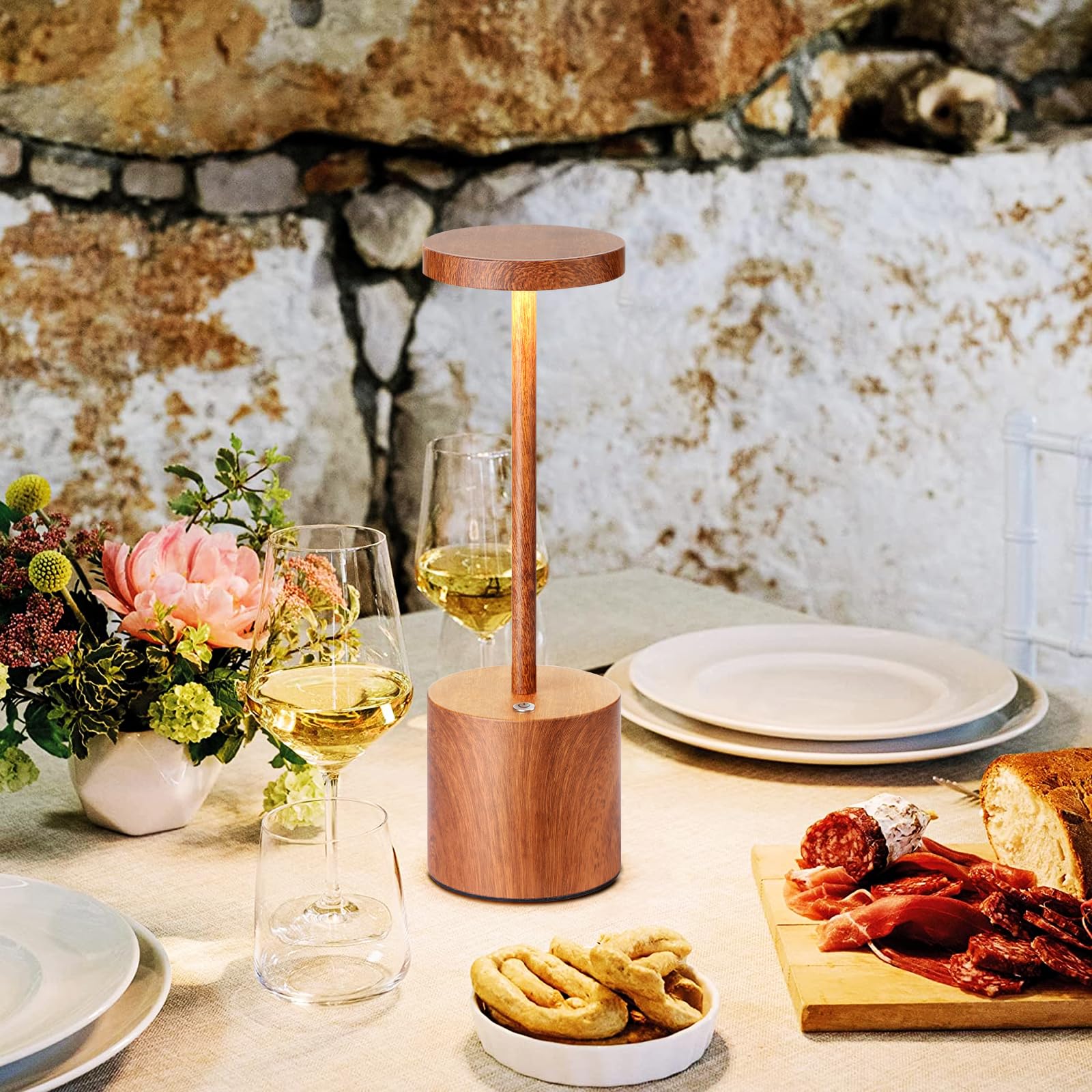 Sakringt 2 Pack Cordless Table Lamp Rechargeable,5000Mah Battery Operated Portable Led Table Light,Dimming Desk Lamp For Patio/R