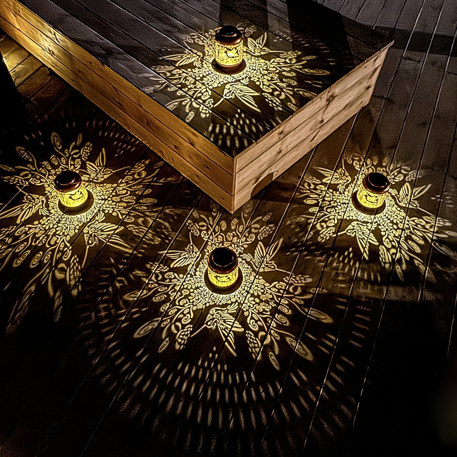 2 Pack Hummingbird Outdoor Solar Hanging Lanterns Waterproof Led Solar Lights Metal Decorative Lanterns For Garden, Patio, Courtyard, Backyard, Yard Decor Unique Hummingbird Gifts For Women Gardening