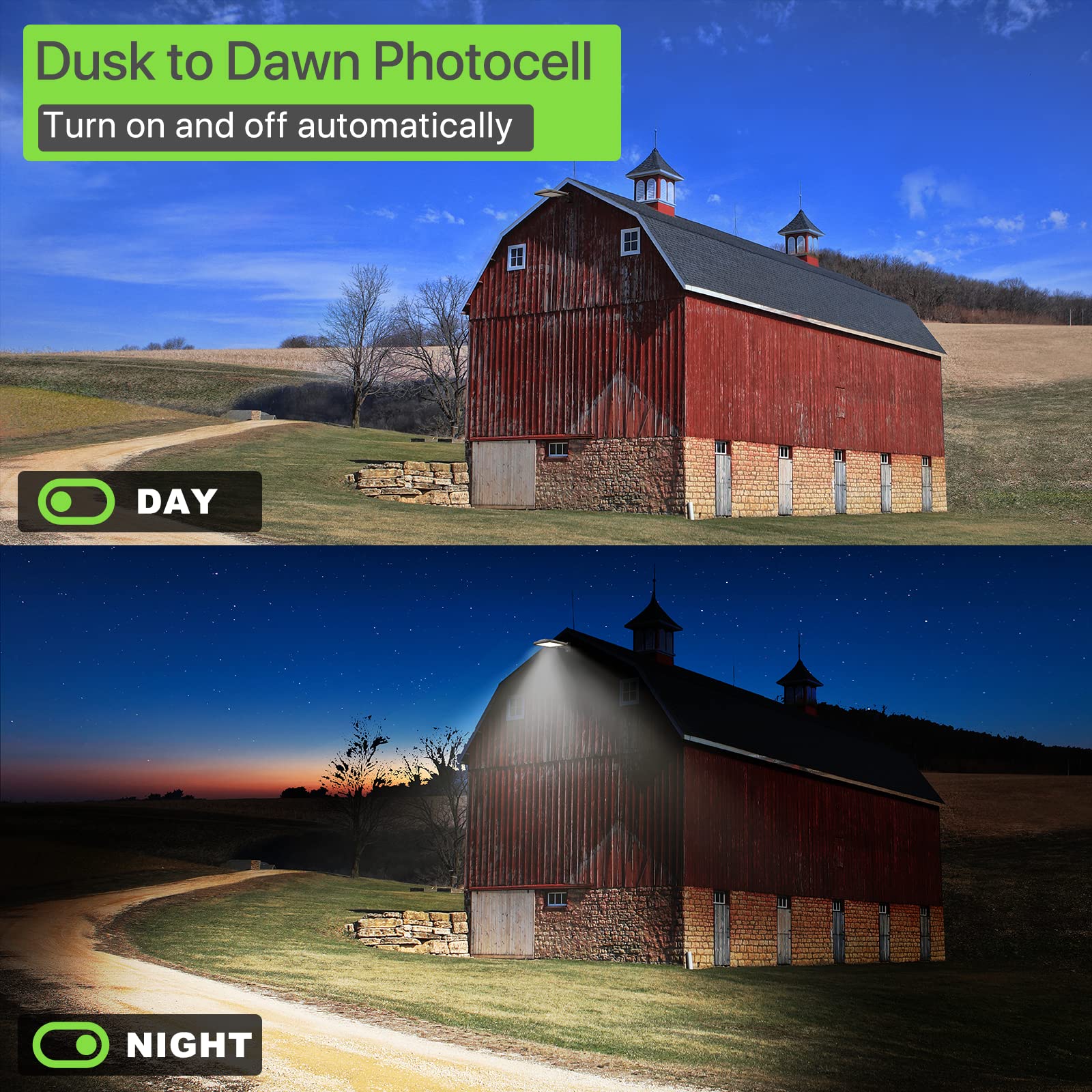 Glitgate 150W Parking Lot Lights 22500Lm(150Lm/W) 5000K Adjustable Arm Mount Led Street Lights With Dusk To Dawn Photocell, 100-277V Ip65 Waterproof Shoebox Light For Yard, Roadway 2 Pack