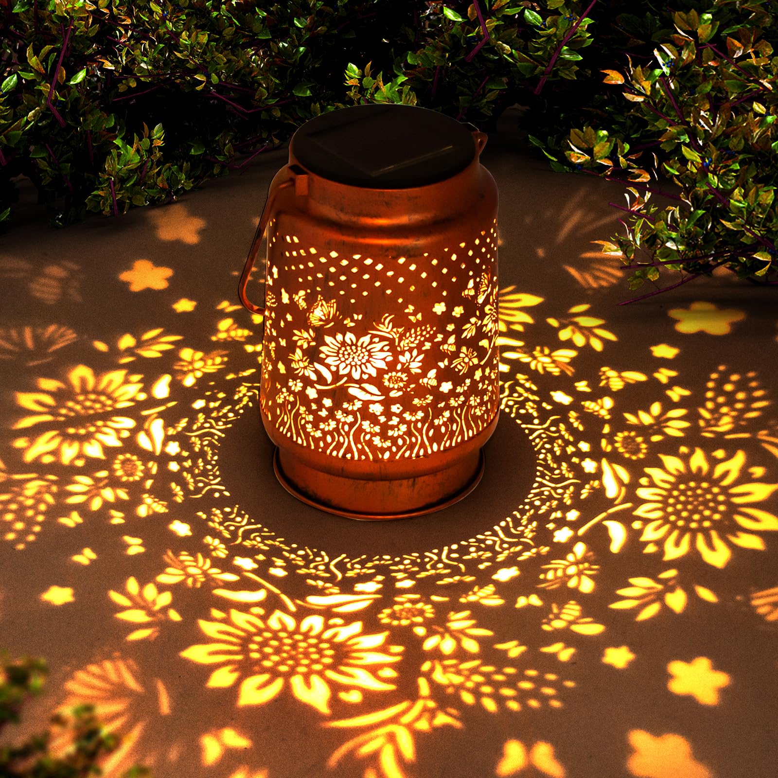 Solar Lanterns Outdoor Garden Decor Sunflower Birthday Retirement Gifts For Women  Mom  Grandma  Friend  Thanksgiving  Decorative Waterproof Hanging Led For Yard  Patio  Lawn  Landscape  Backyard