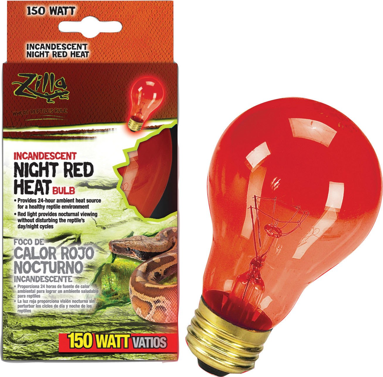 Night Red Incandescent Bulb