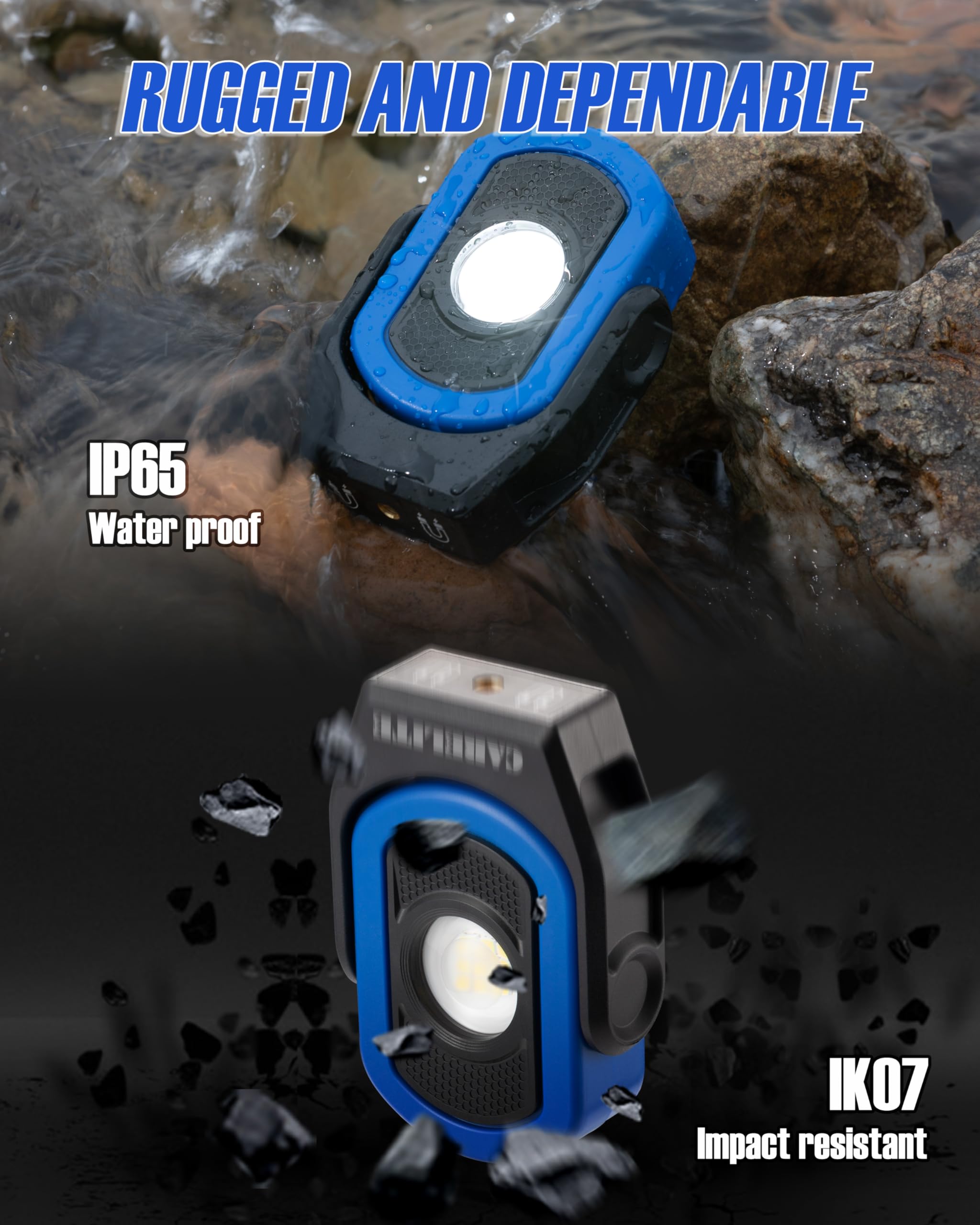 Carelite Work Light, Magnetic Light With 3 Modes & 360? Pivoting Head, 780 Lumen Rechargeable Pocket Light For Mechanics, Jobsit