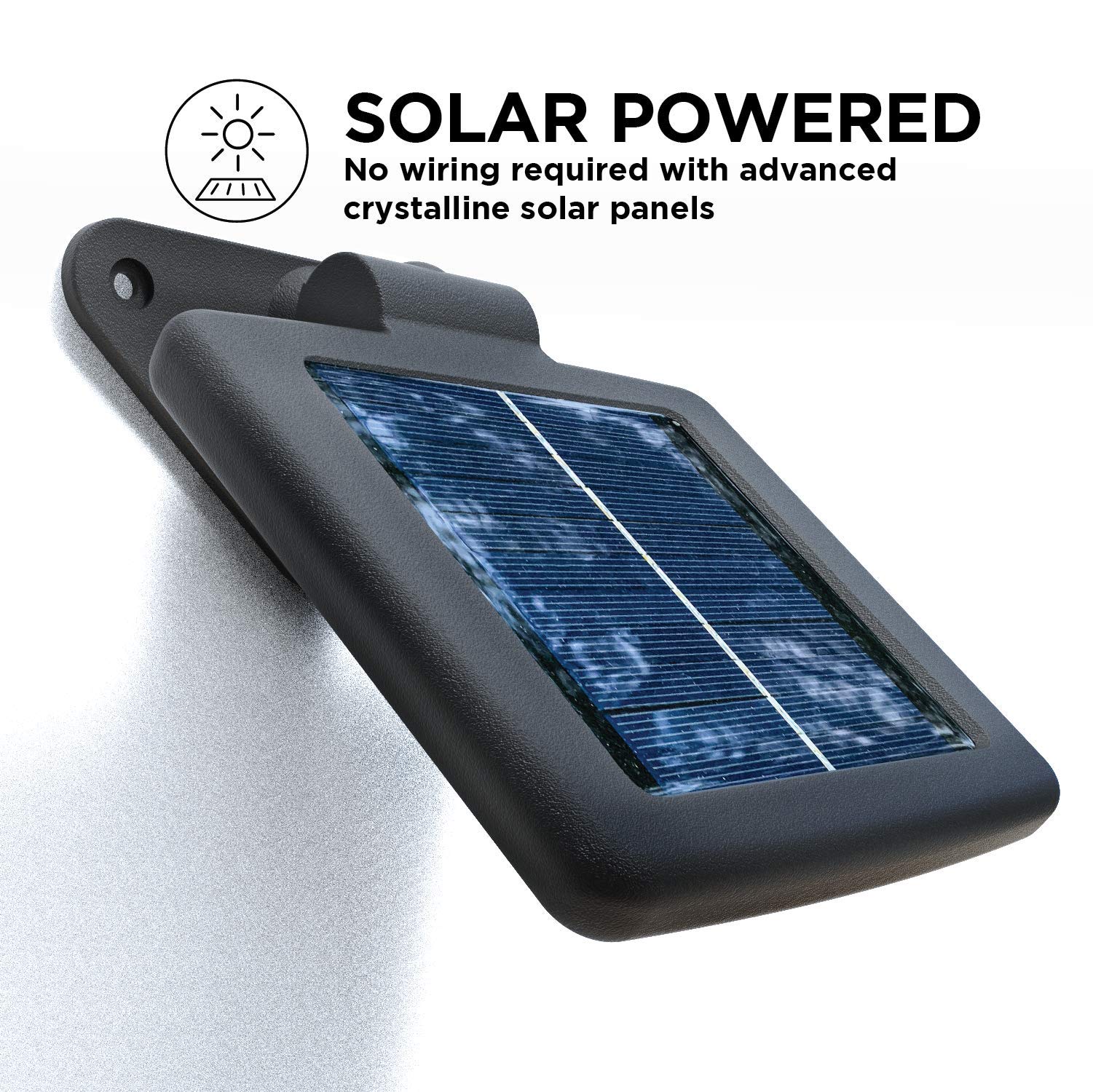 Home Zone Security Solar Wall Lights - Intelligent Solar Linkable Solar Motion Sensor Wall Lights (1-Set)