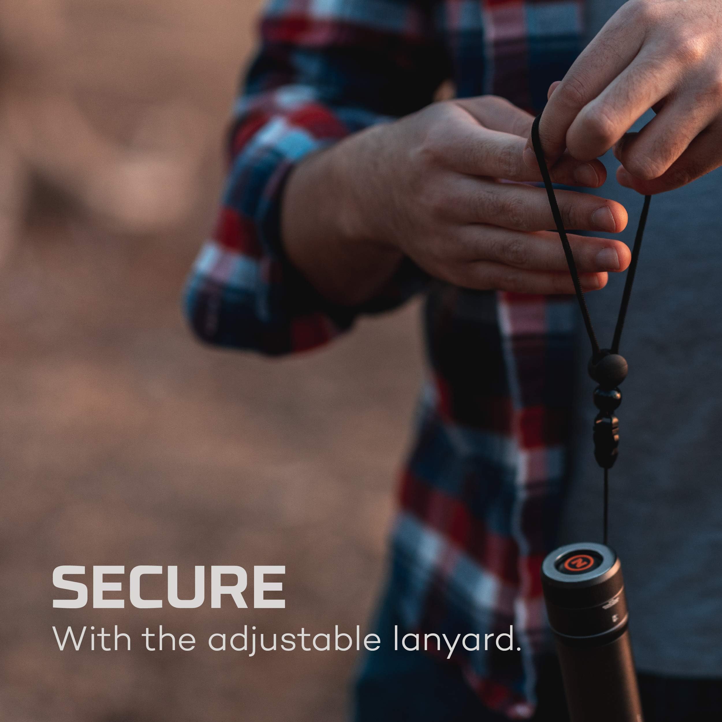 NEBO Newton LED Handheld Flashlight - 1500 Lumen, AA Battery, Waterproof, Aluminum, One Size, Black, Model NEB-FLT-0017